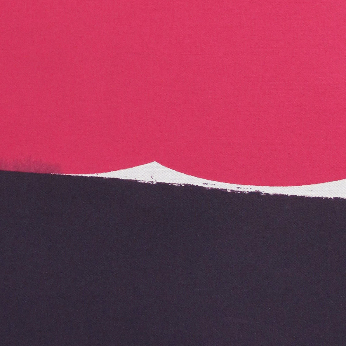 A pink and blue abstract painting on a white background.