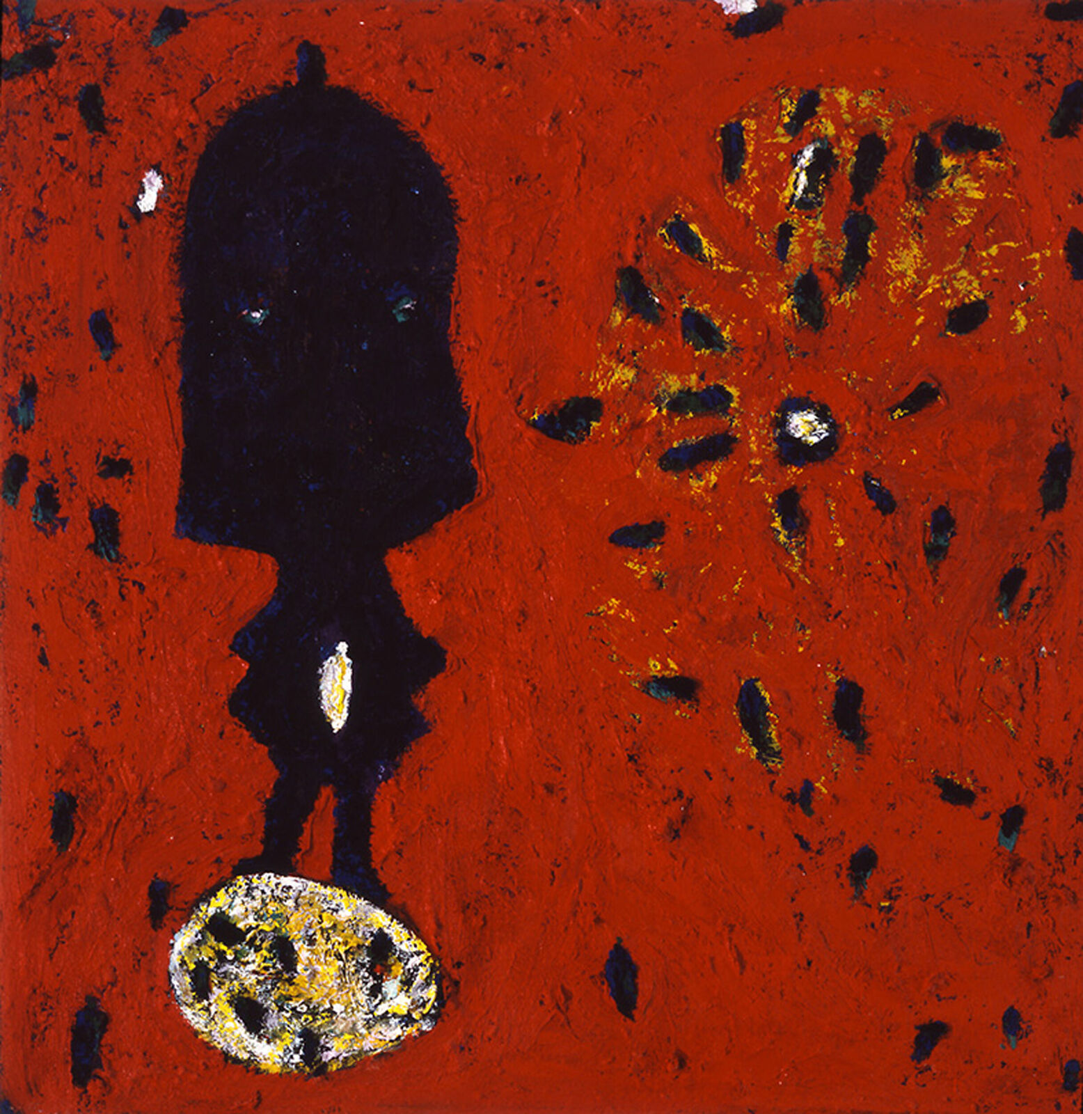 "Doppelkopfsteher" by Gunter Damisch, 1991