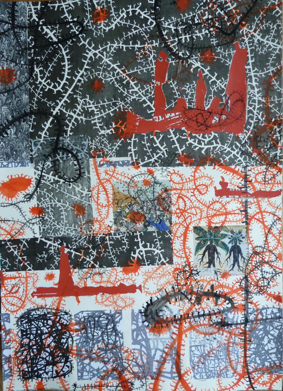 "Weltwegcollagen" by Gunter Damisch, 2011