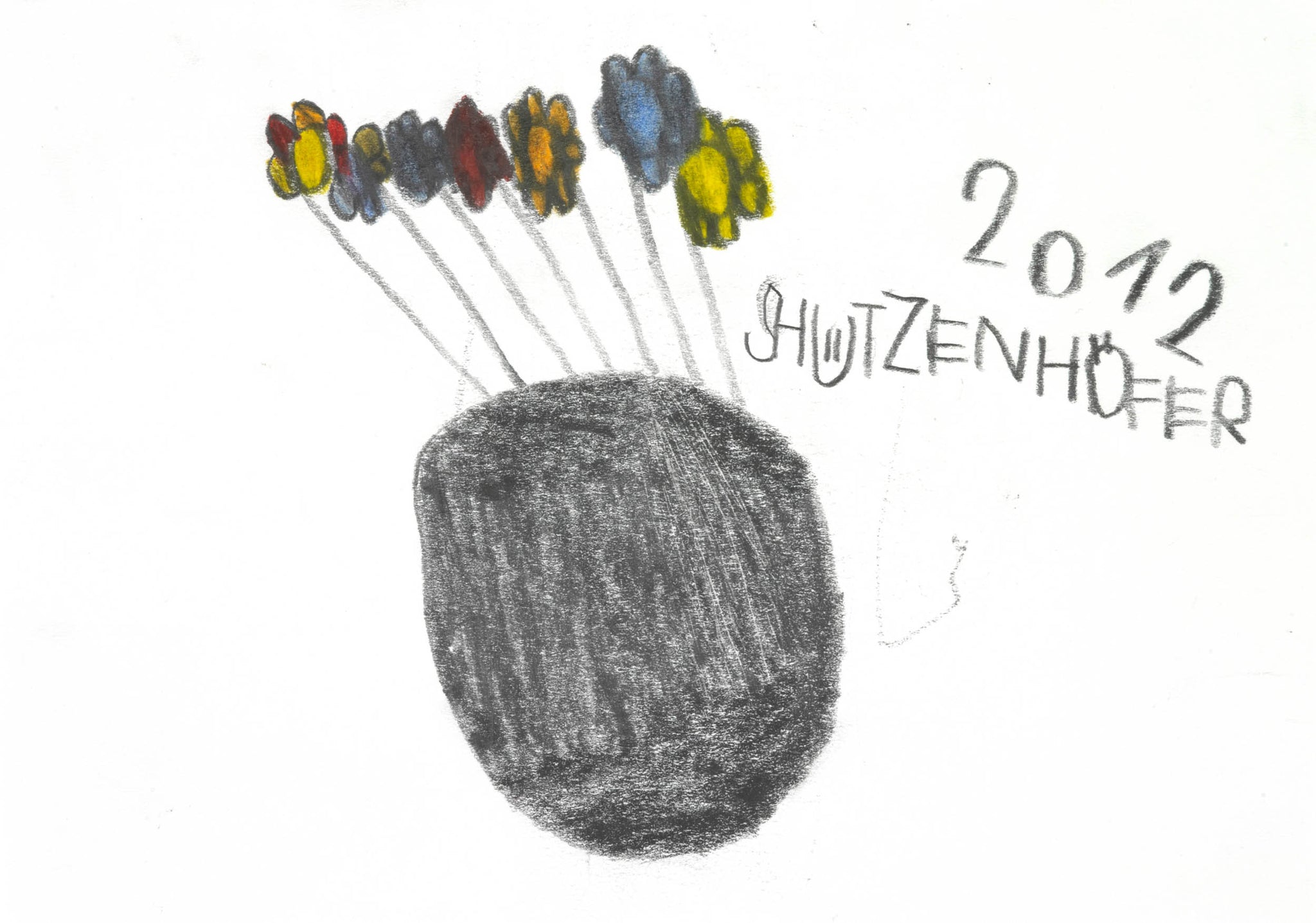 Vase with flowers by Günther Schützenhöfer, 2012