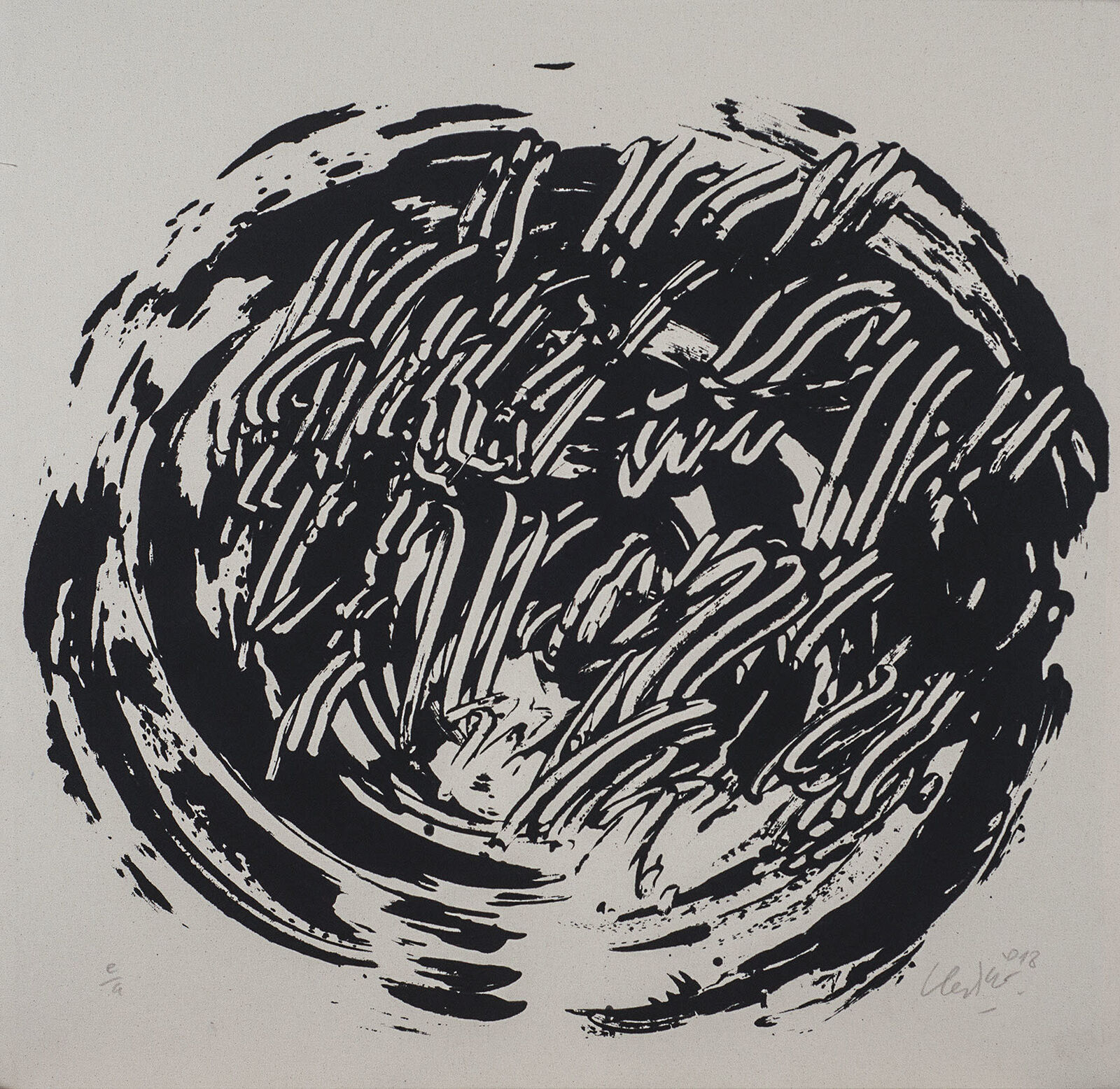 Ourboros #1 by Günther Uecker, 2018
