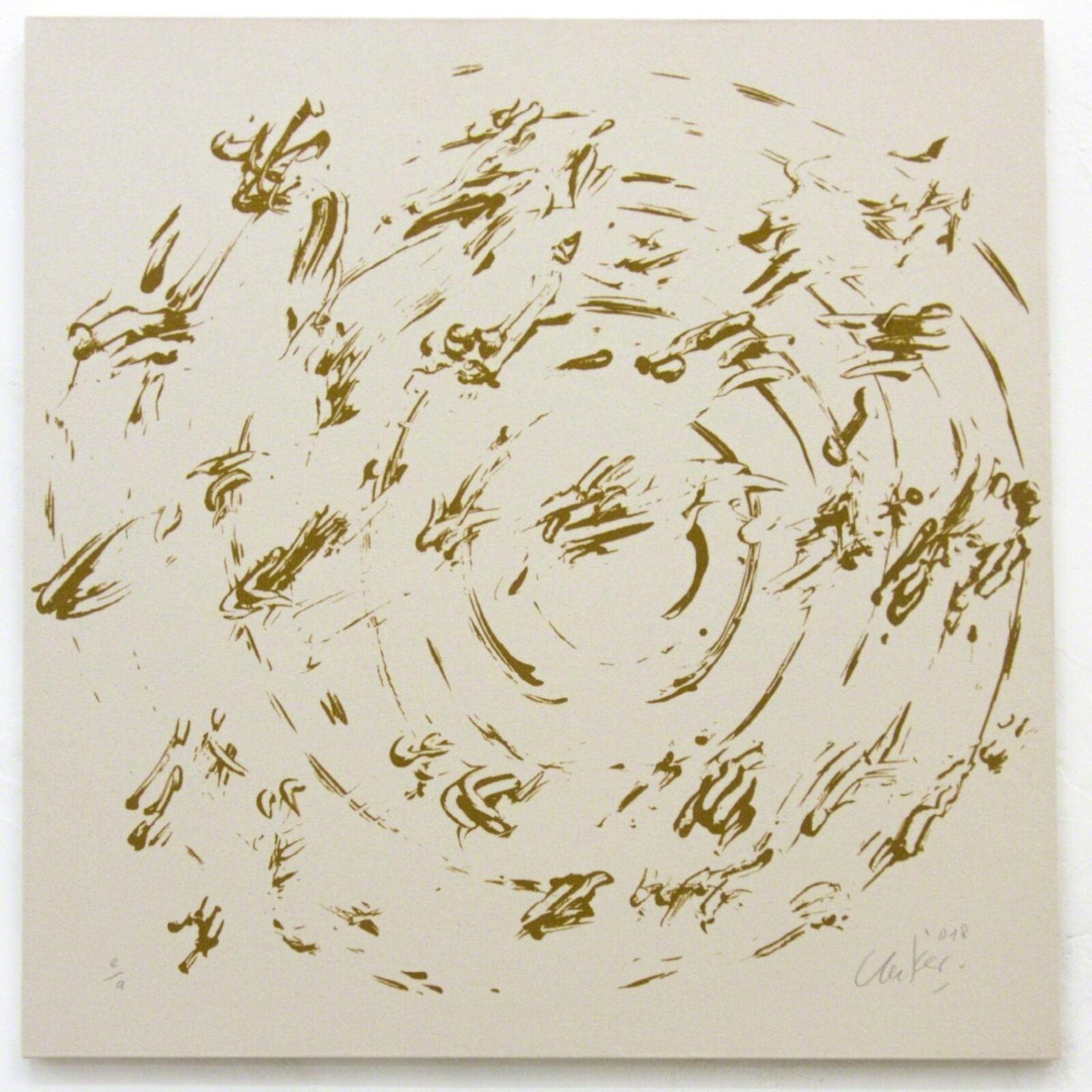 Ouroboros #5 by Günther Uecker, 2018