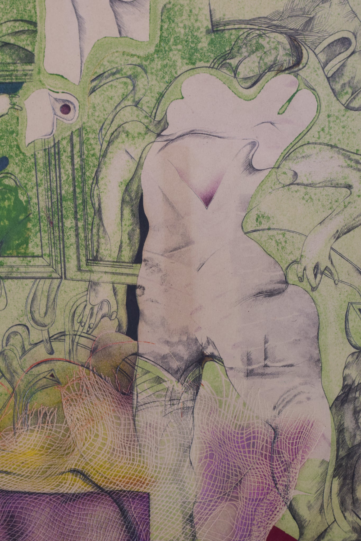 Artwork by Gustavo Carbó Berthold, Surrealist Composition, Made of Pen and ink 