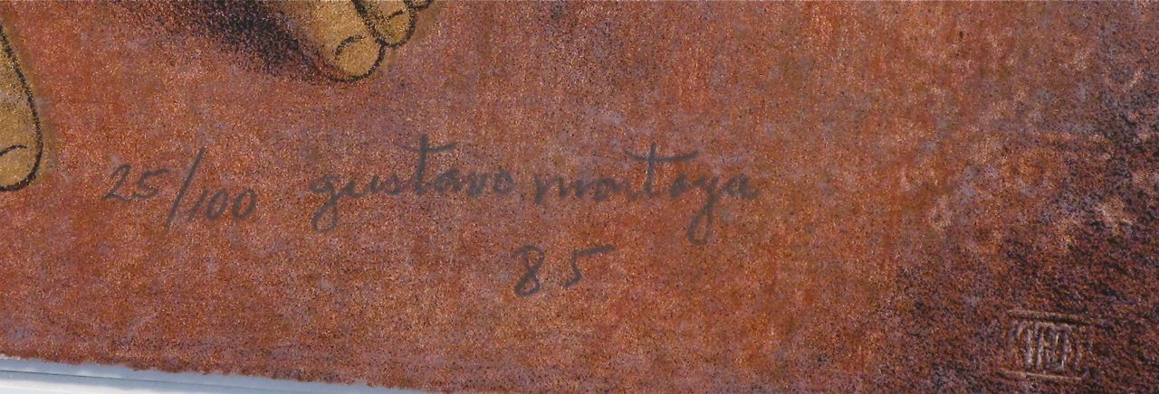 Artwork by Gustavo Montoya, Nina de Rosa, Made of Lithograph 