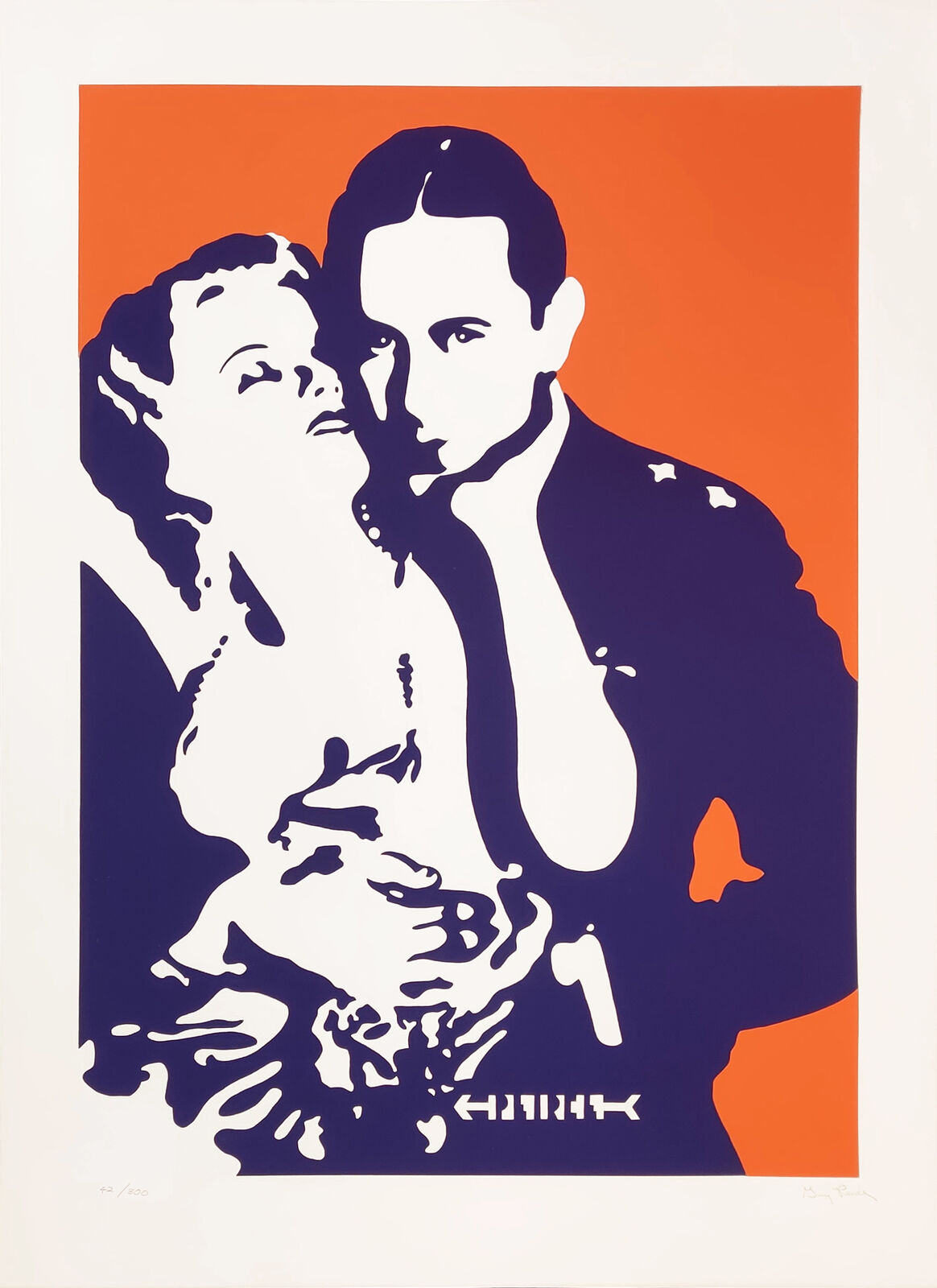 Artwork by Guy Pierce, HELL'S ANGELS, Made of Screenprint 