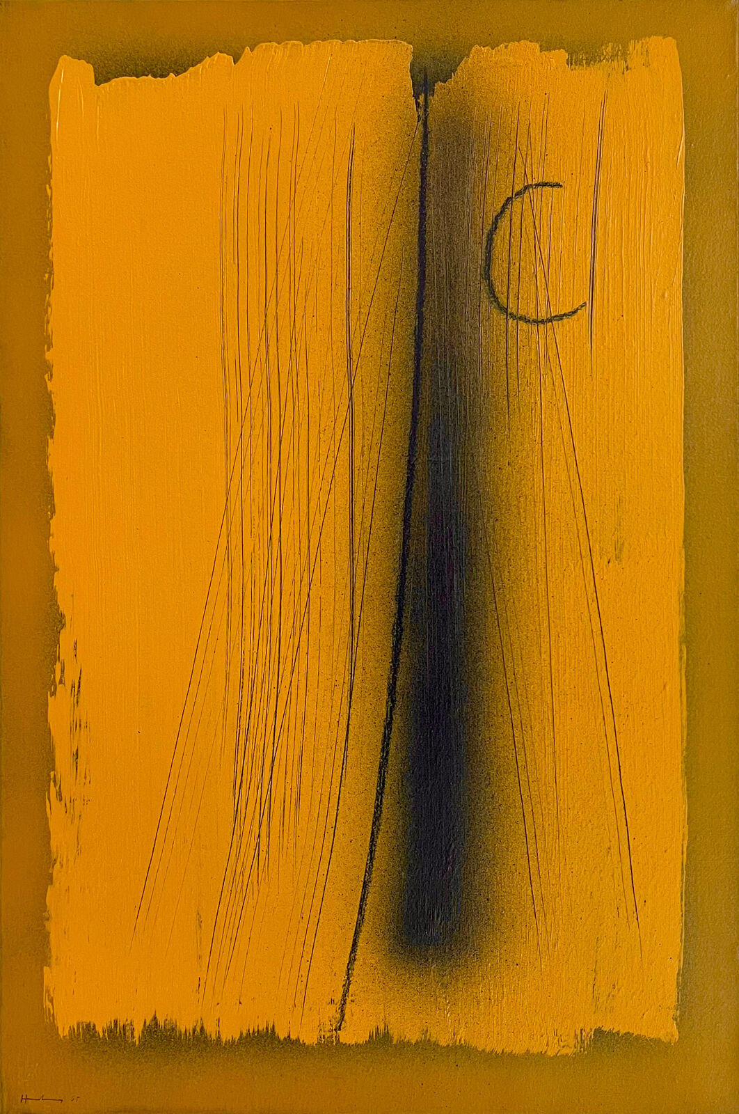 Artwork by Hans Hartung, T1965-H41, Made of Vinyl paint on canvas 