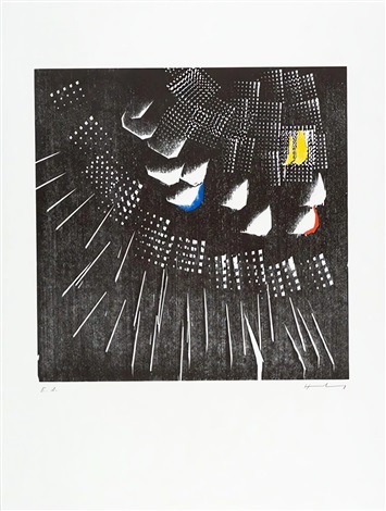 H 1973-7 by Hans Hartung, 1973
