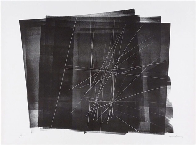 L 1966-1 by Hans Hartung, 1966