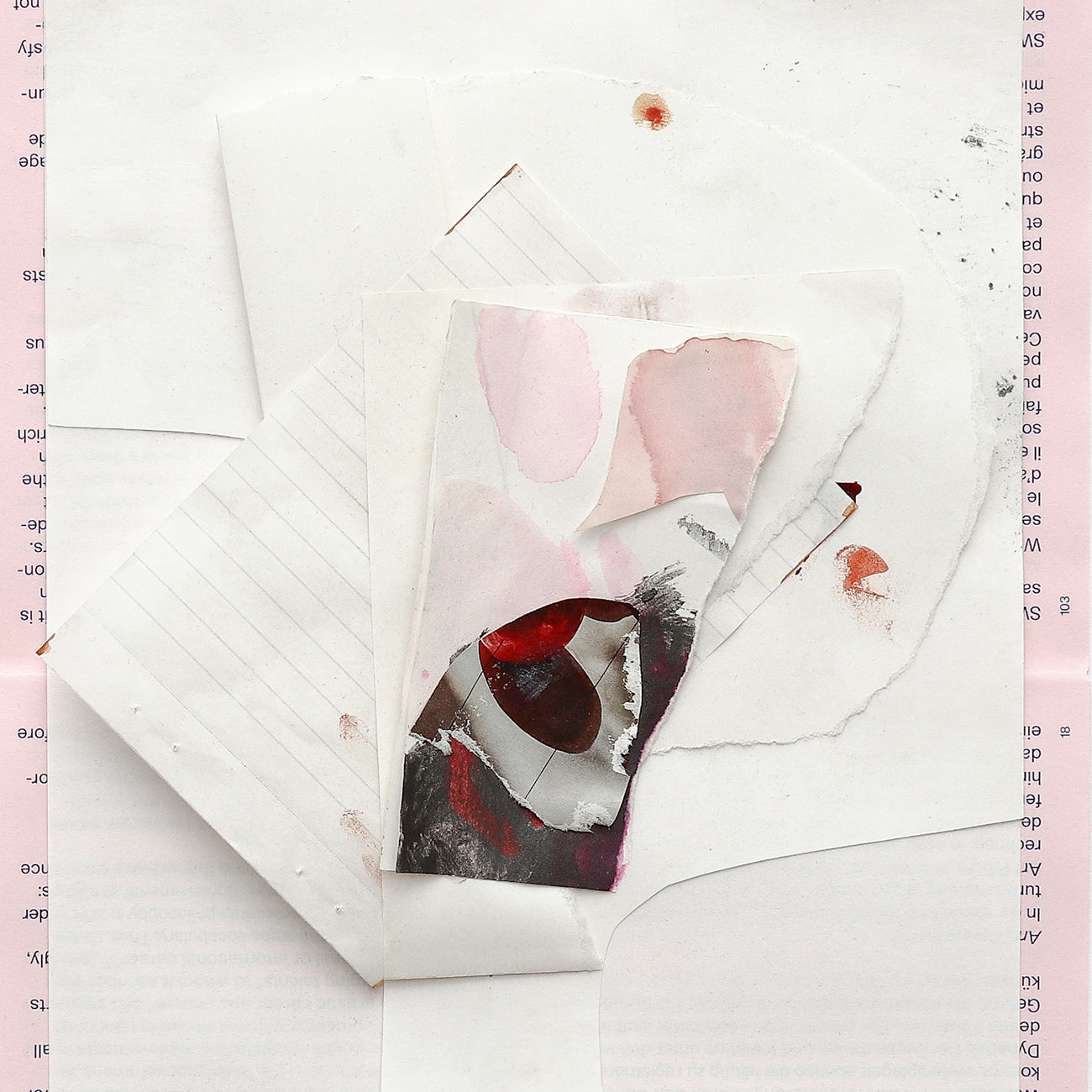 Artwork by Harald Kröner, K20124, Made of Print, ink, collage on paper 