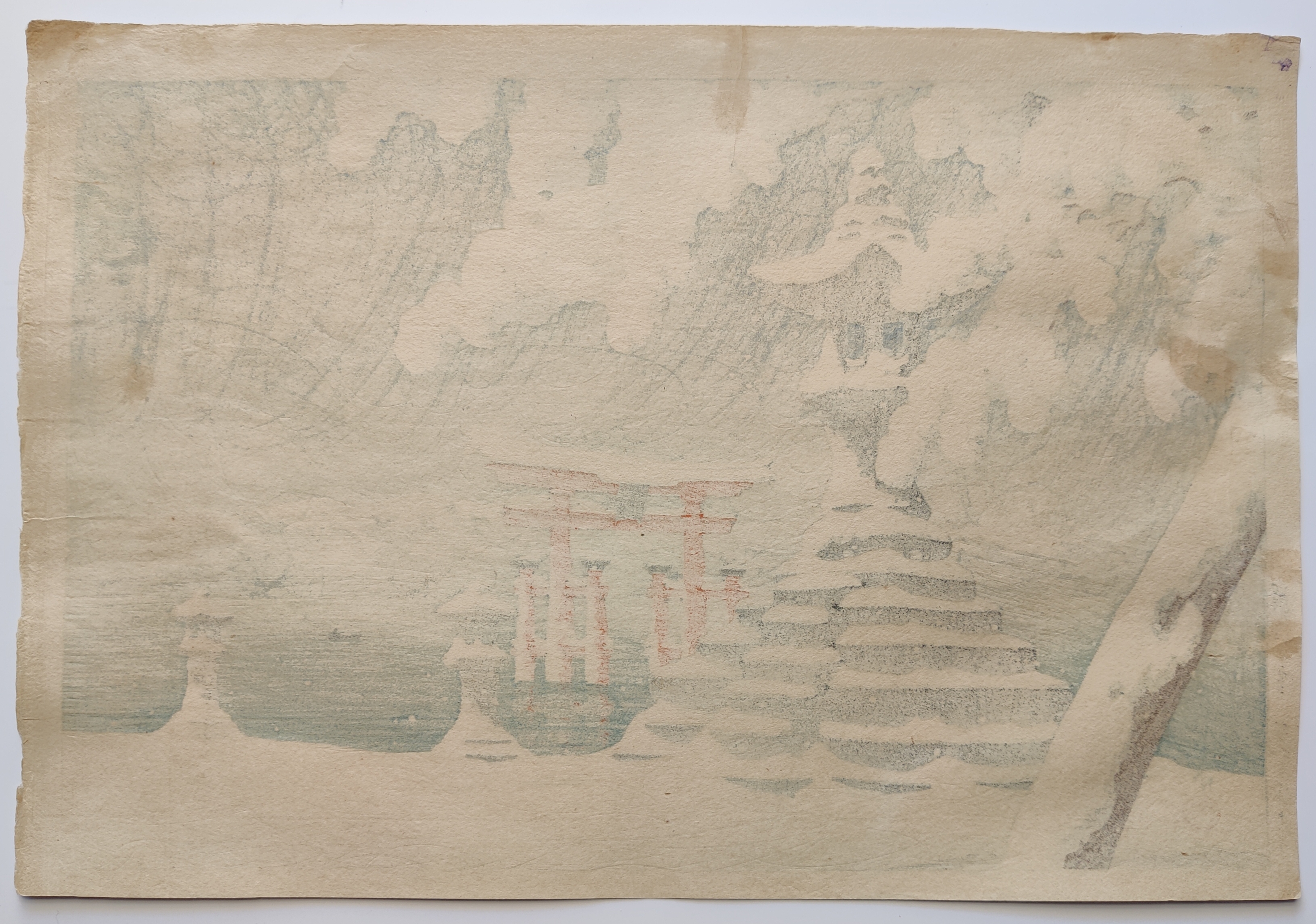 Torii Gate at Miyajima in the Inland Sea of Japan