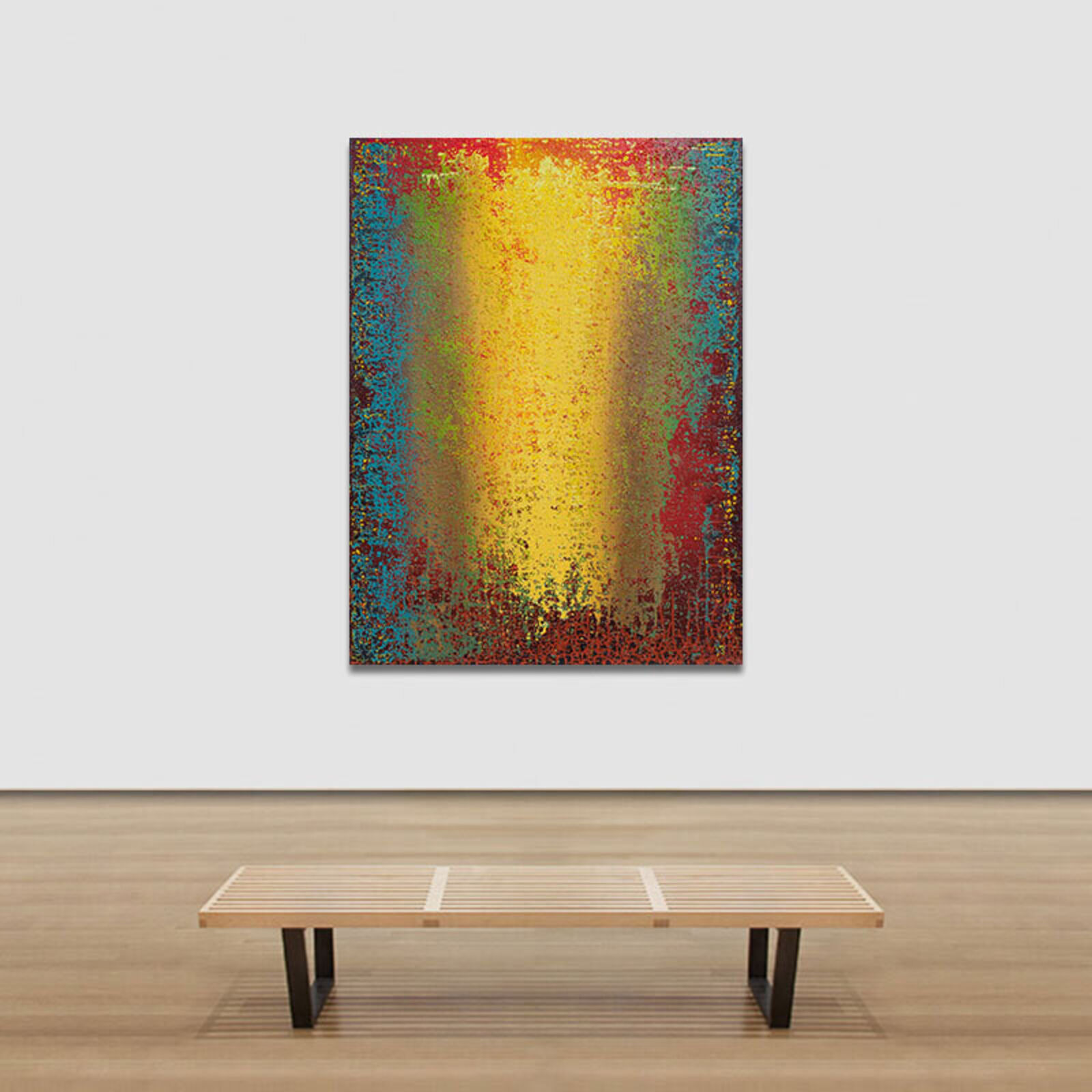 Artwork by Heidi Thompson, Ochre Energy, Made of Acrylic on Canvas 