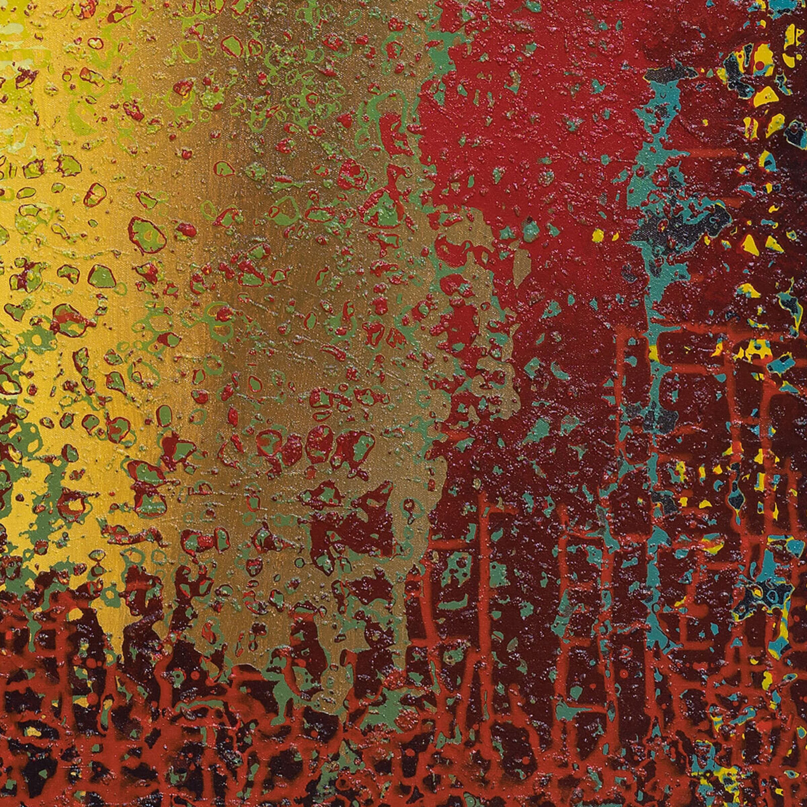 Artwork by Heidi Thompson, Ochre Energy, Made of Acrylic on Canvas 