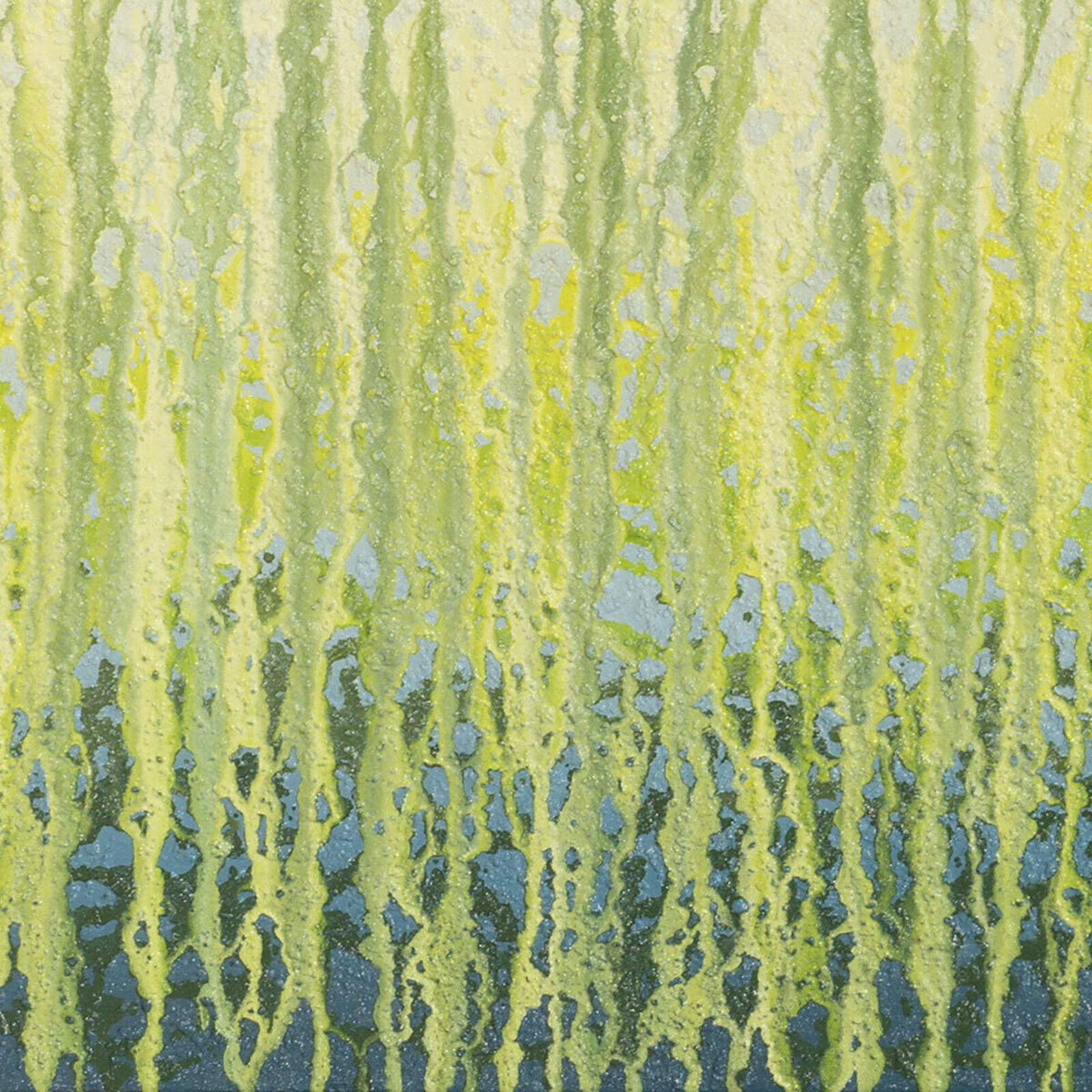 Artwork by Heidi Thompson, Warm Green Veils, Made of Acrylic on Canvas 