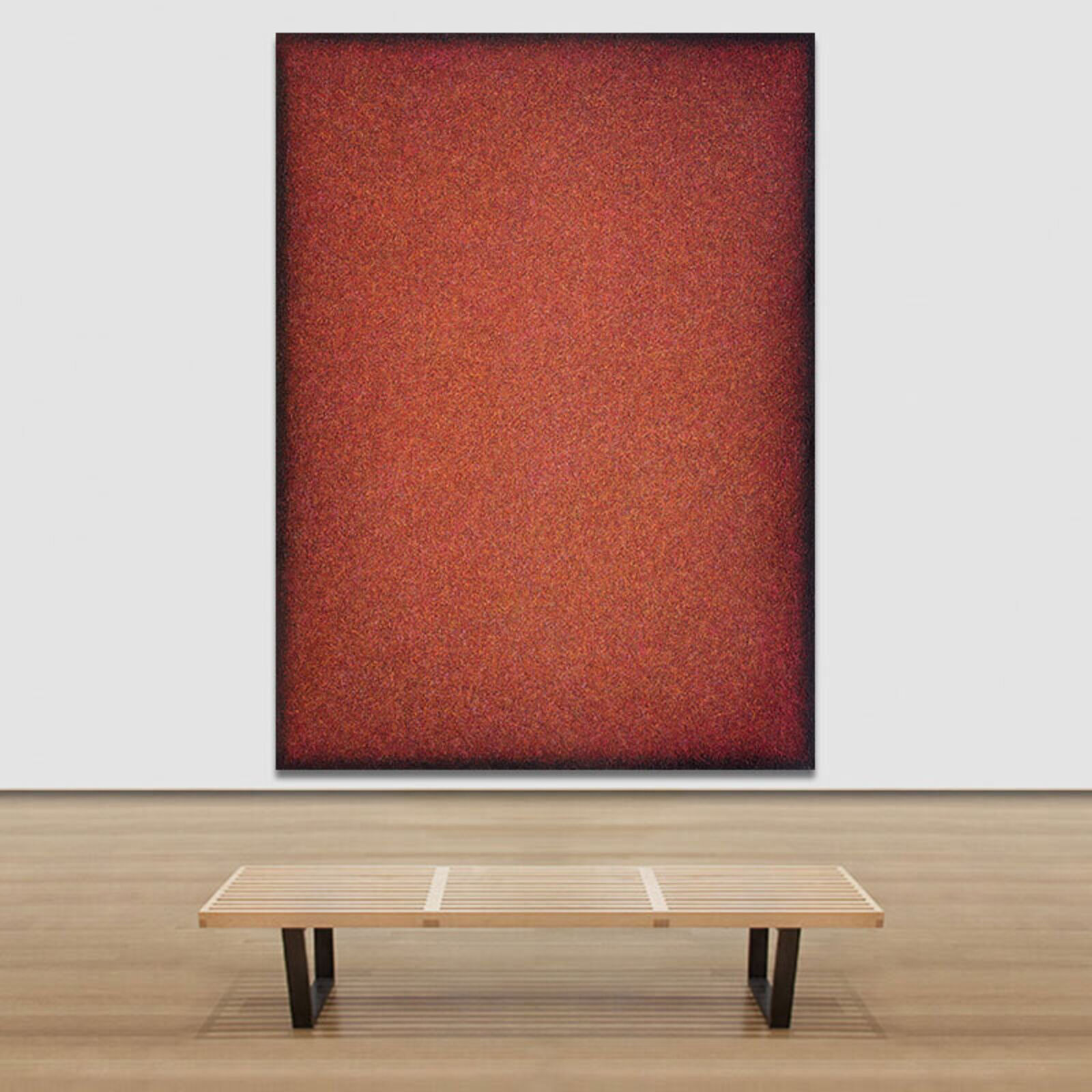 Artwork by Heidi Thompson, Warm Red Field, Made of Acrylic on Canvas 