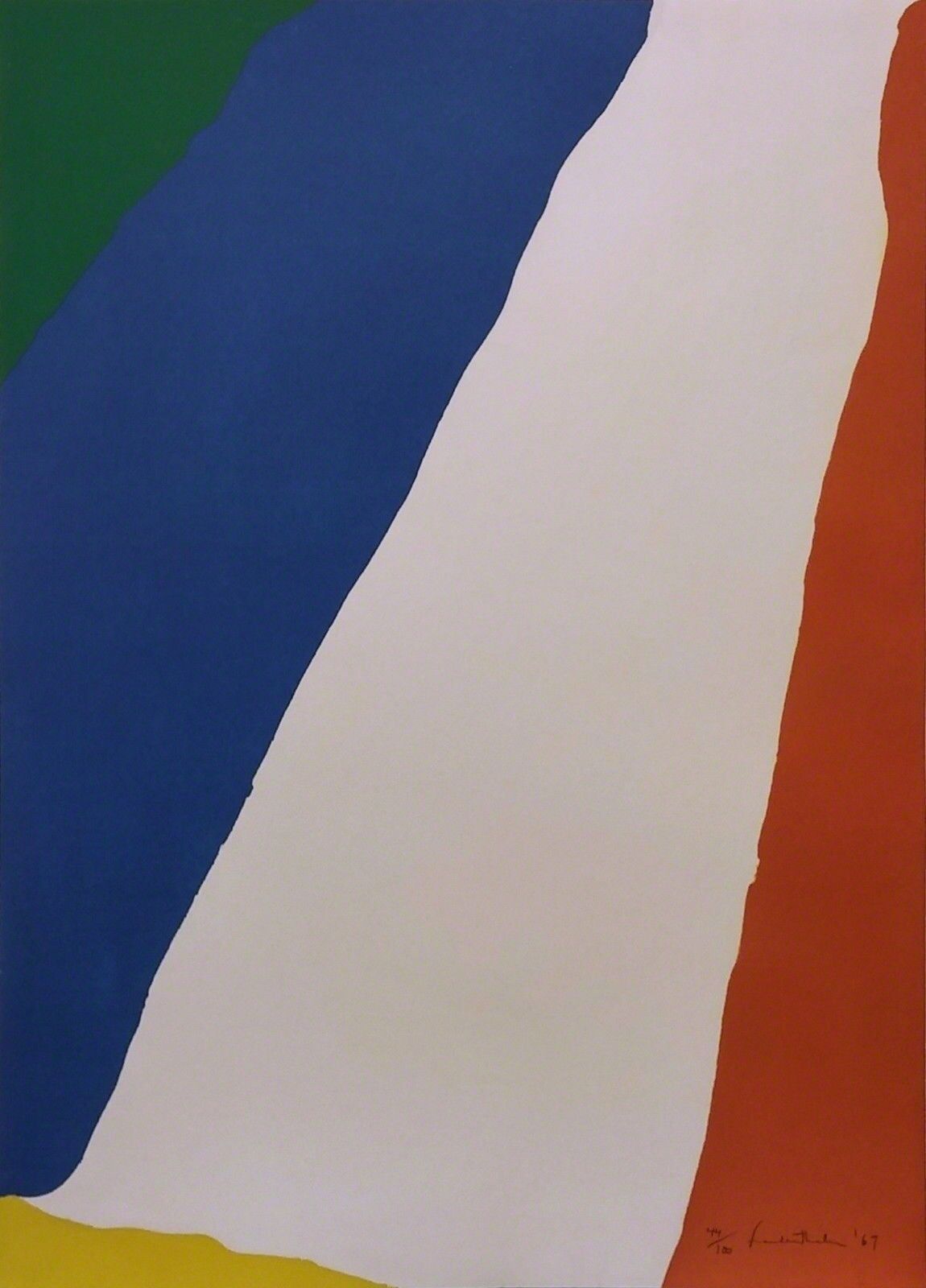 Artwork by Helen Frankenthaler, UNTITLED, Made of Color Screenprint On Arches Double-weight Watercolor Paper 