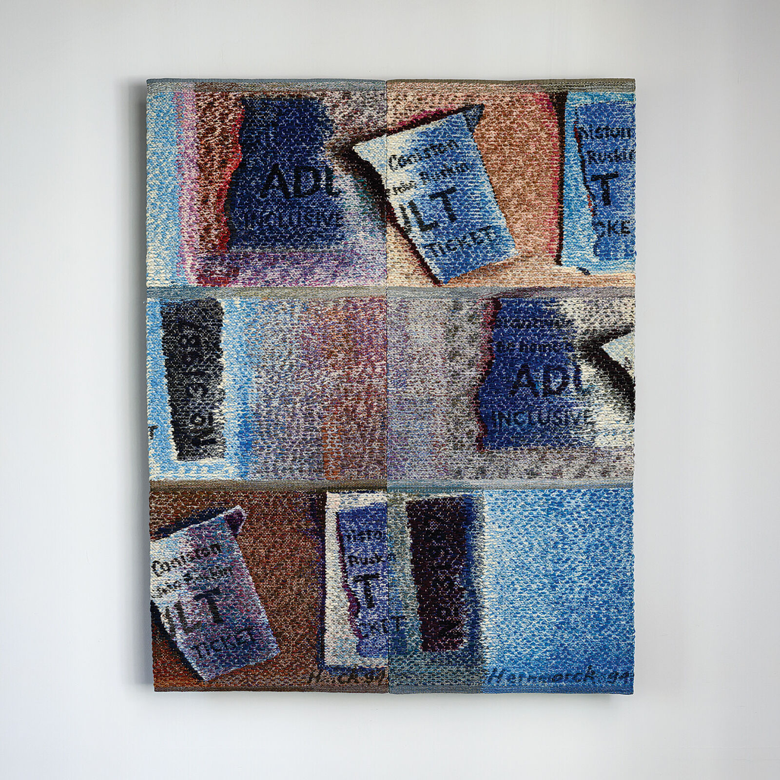 Ruskin Tickets by Helena Hernmarck, 1994-2019