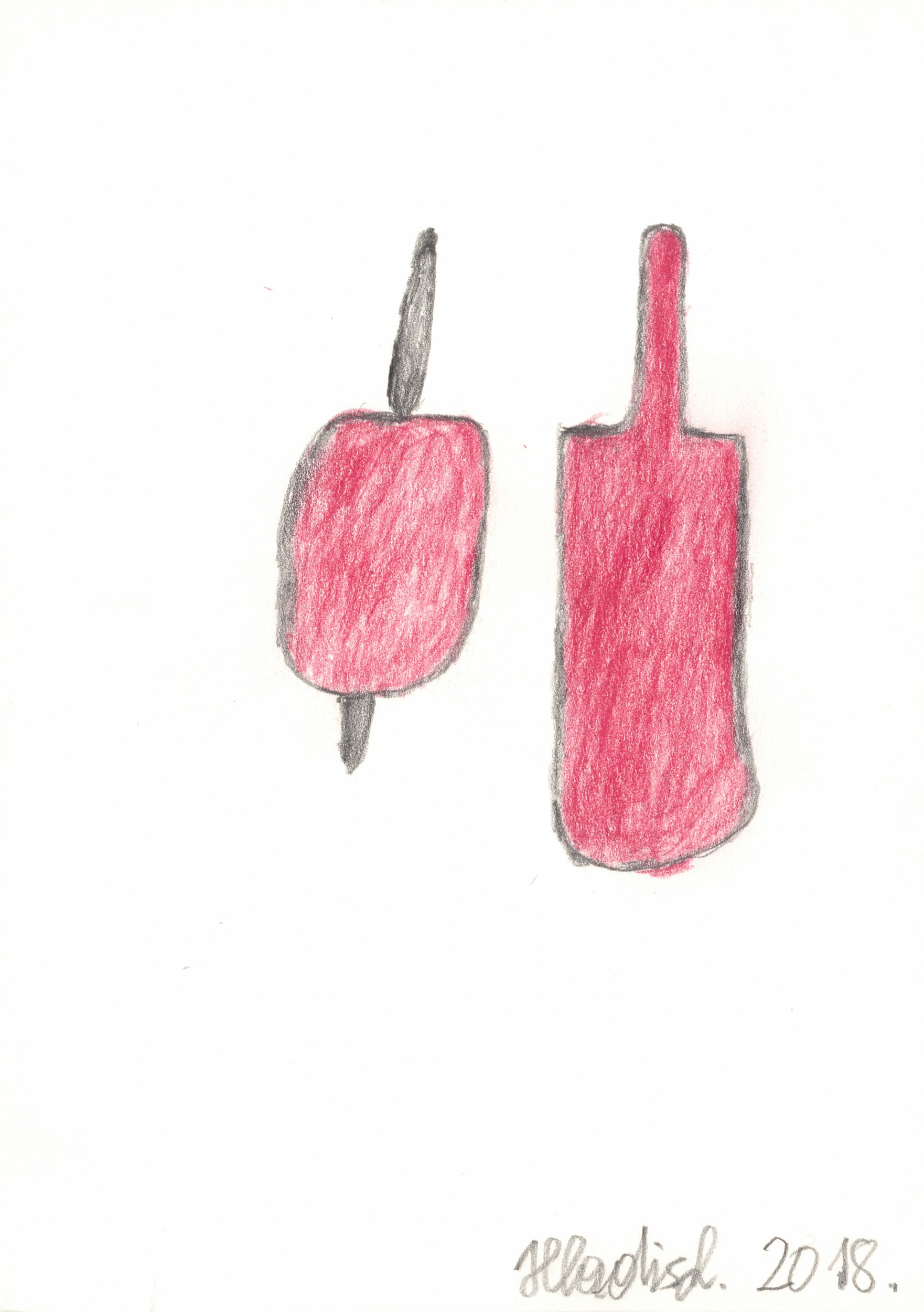 Apple. Christmas bauble by Helmut Hladisch, 2018