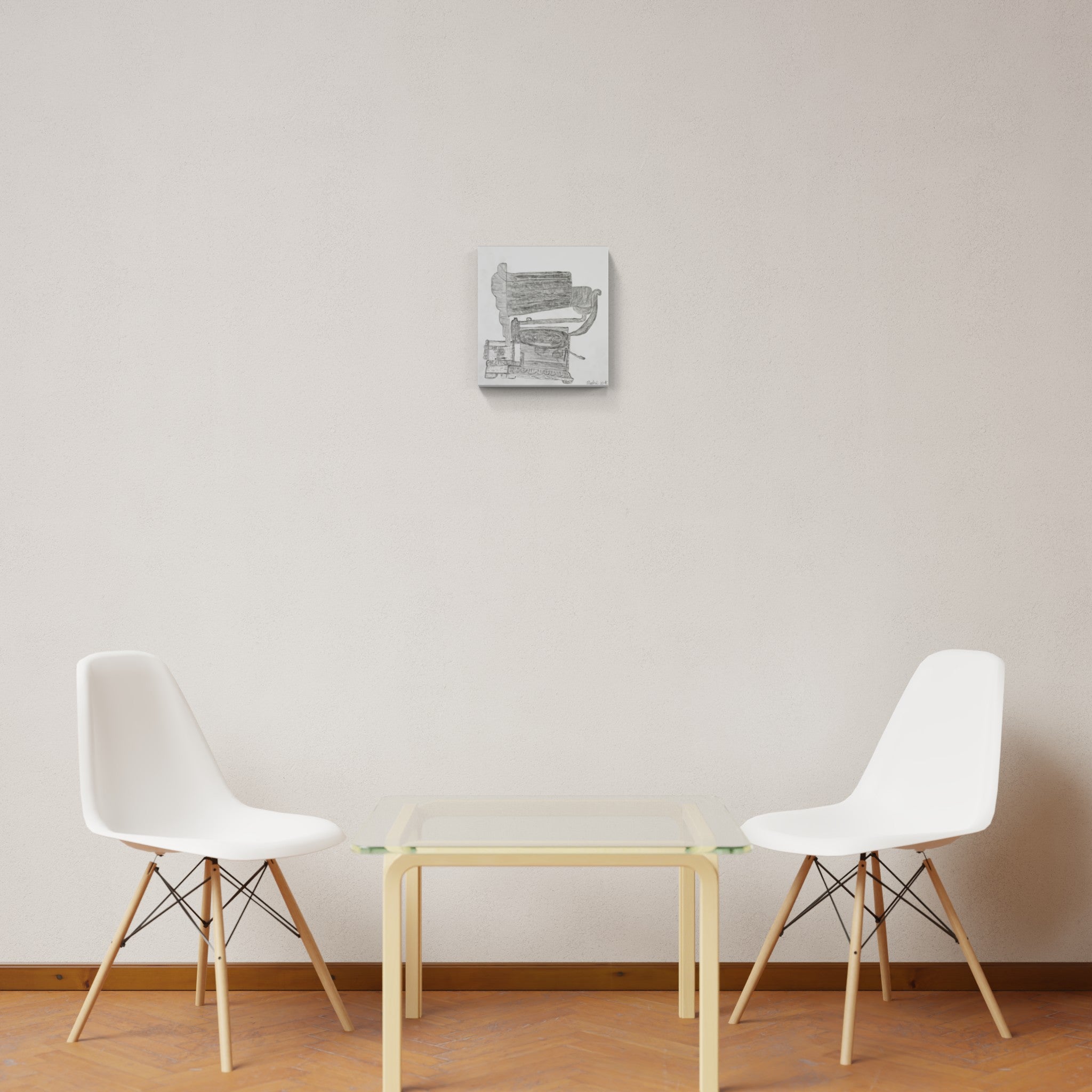 Artwork by Helmut Hladisch, Gramophone, Made of Pencil 