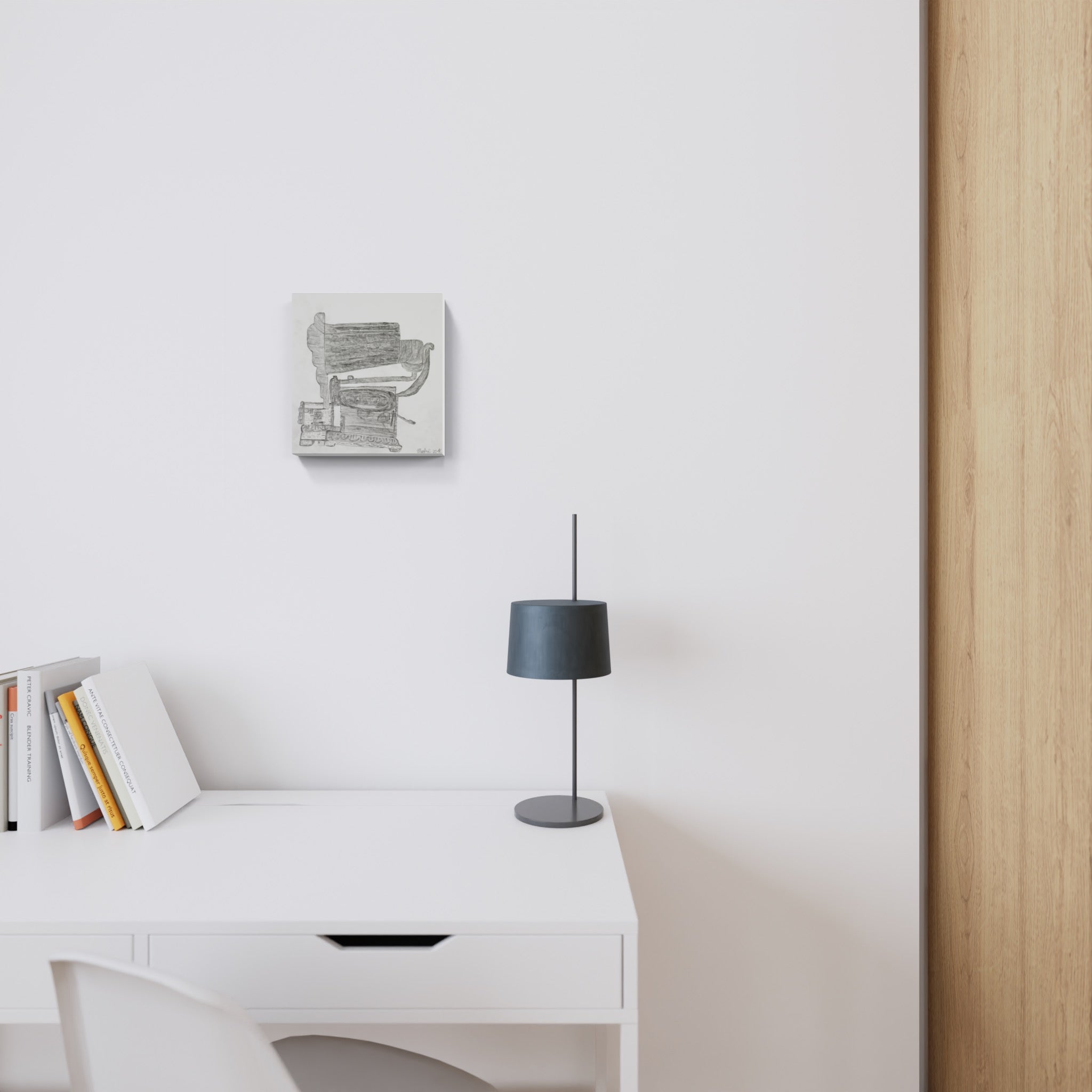 Artwork by Helmut Hladisch, Gramophone, Made of Pencil 