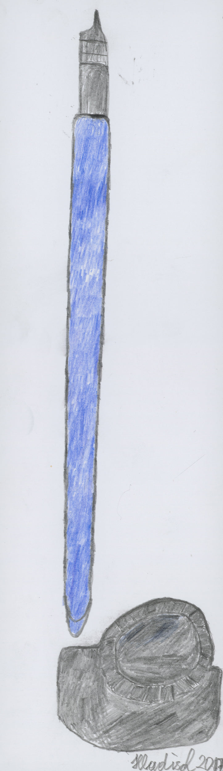 Indian ink pen by Helmut Hladisch, 2017