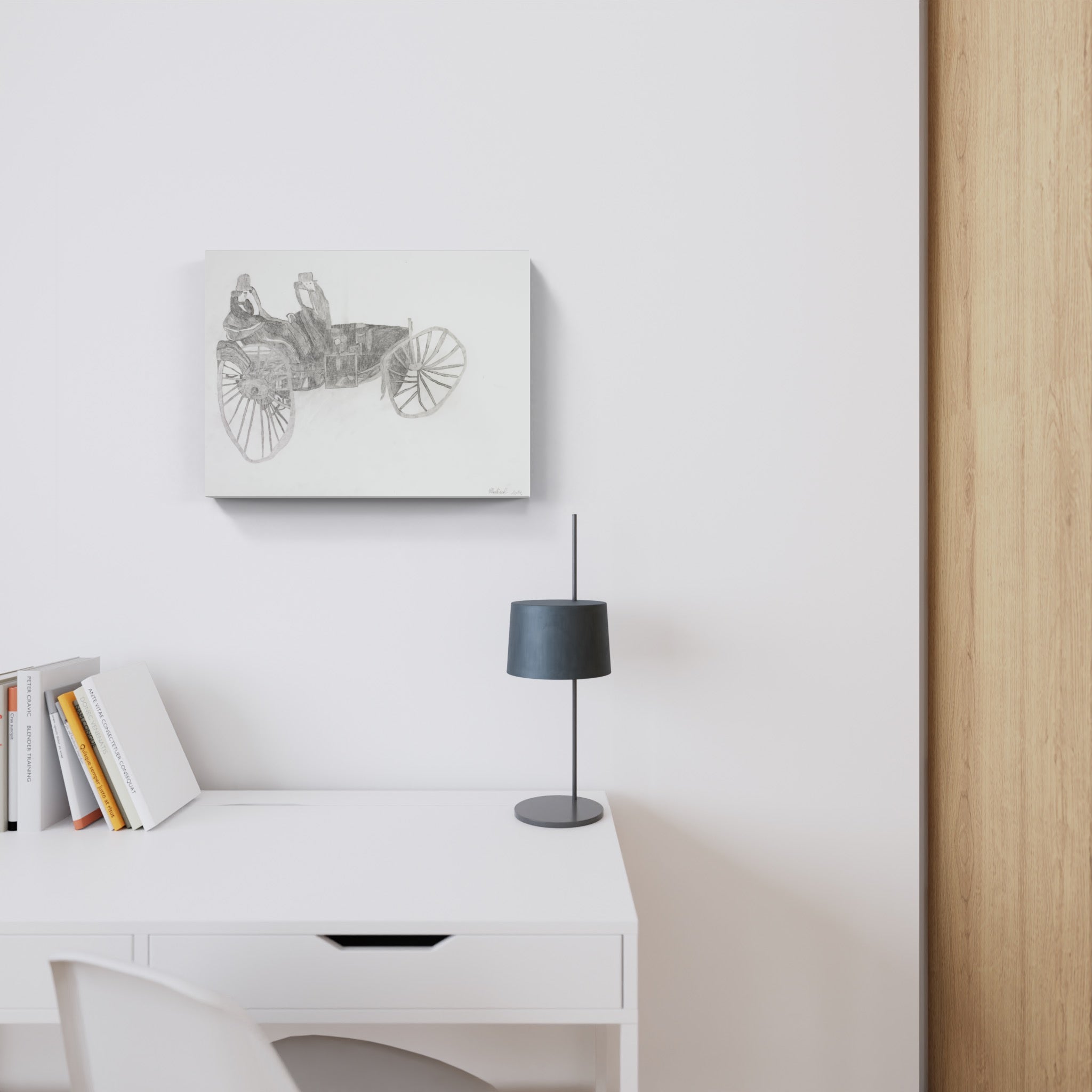 Artwork by Helmut Hladisch, Motor vehicle, Made of Pencil 