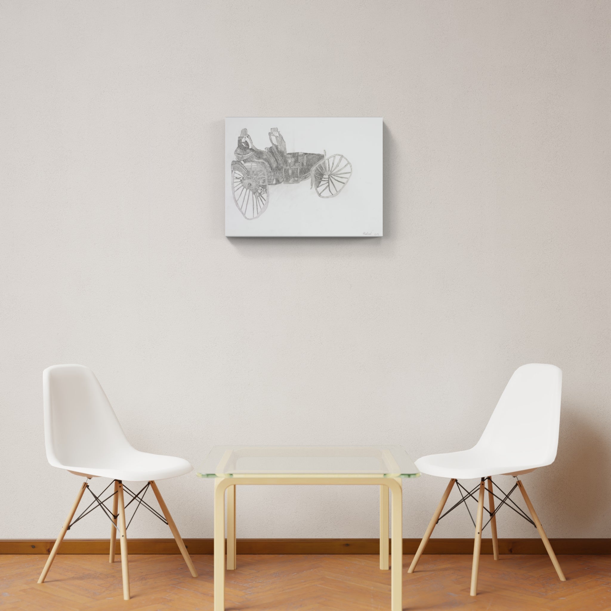 Artwork by Helmut Hladisch, Motor vehicle, Made of Pencil 