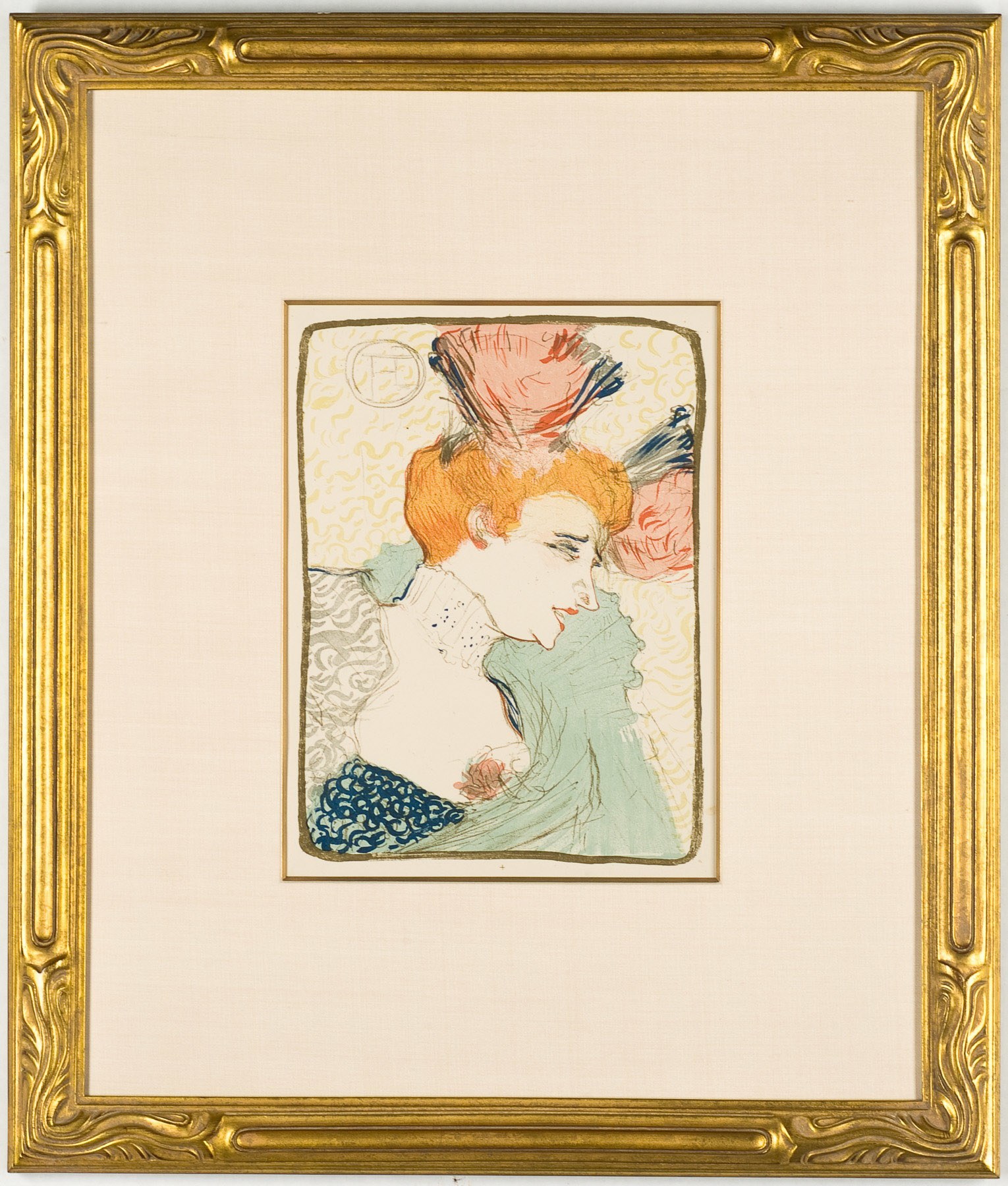 Artwork by Henri de Toulouse-Lautrec, Mademoiselle Marcelle Lender, En Buste, Made of Lithograph 