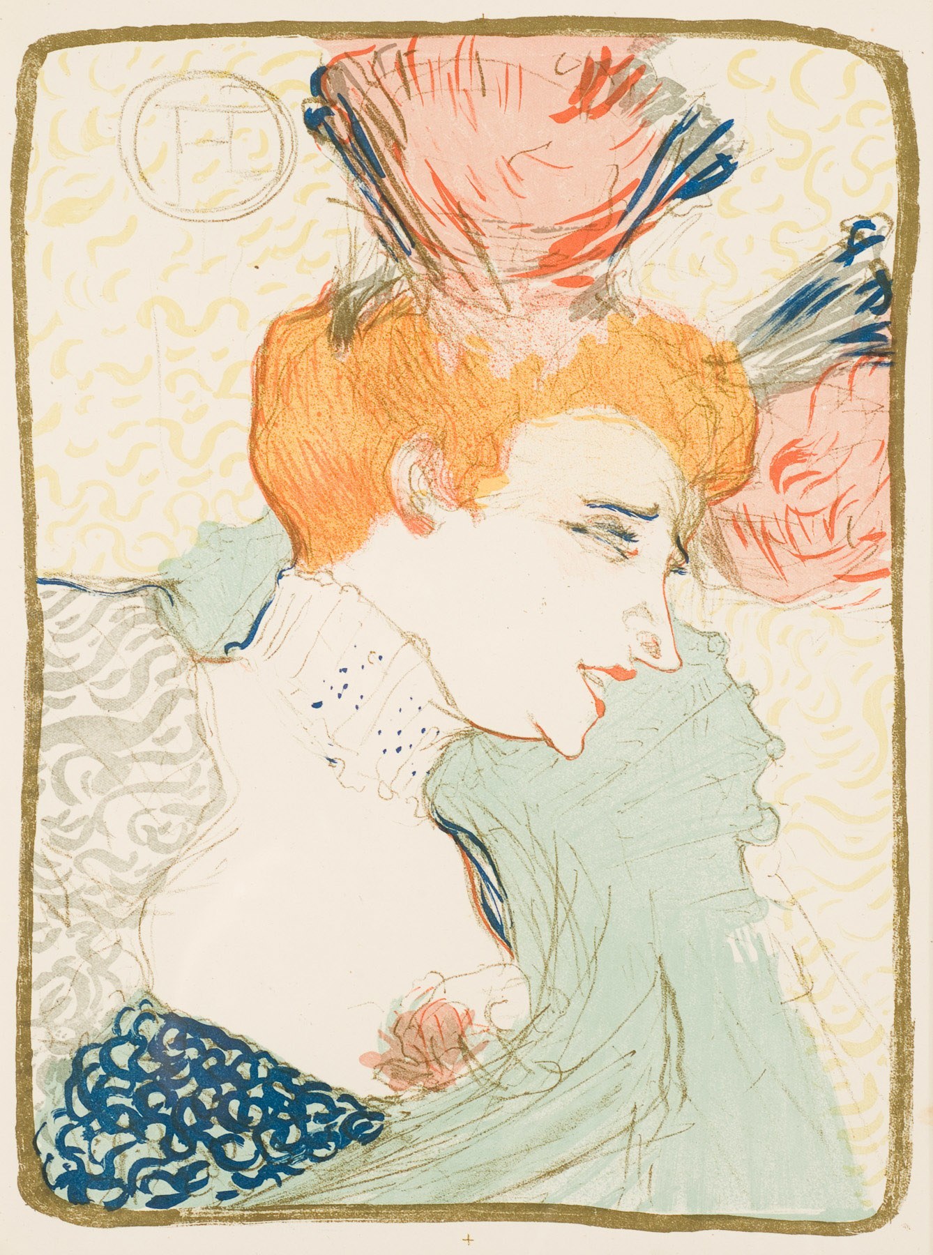 Mademoiselle Marcelle Lender, En Buste by Henri de Toulouse-Lautrec, 1895