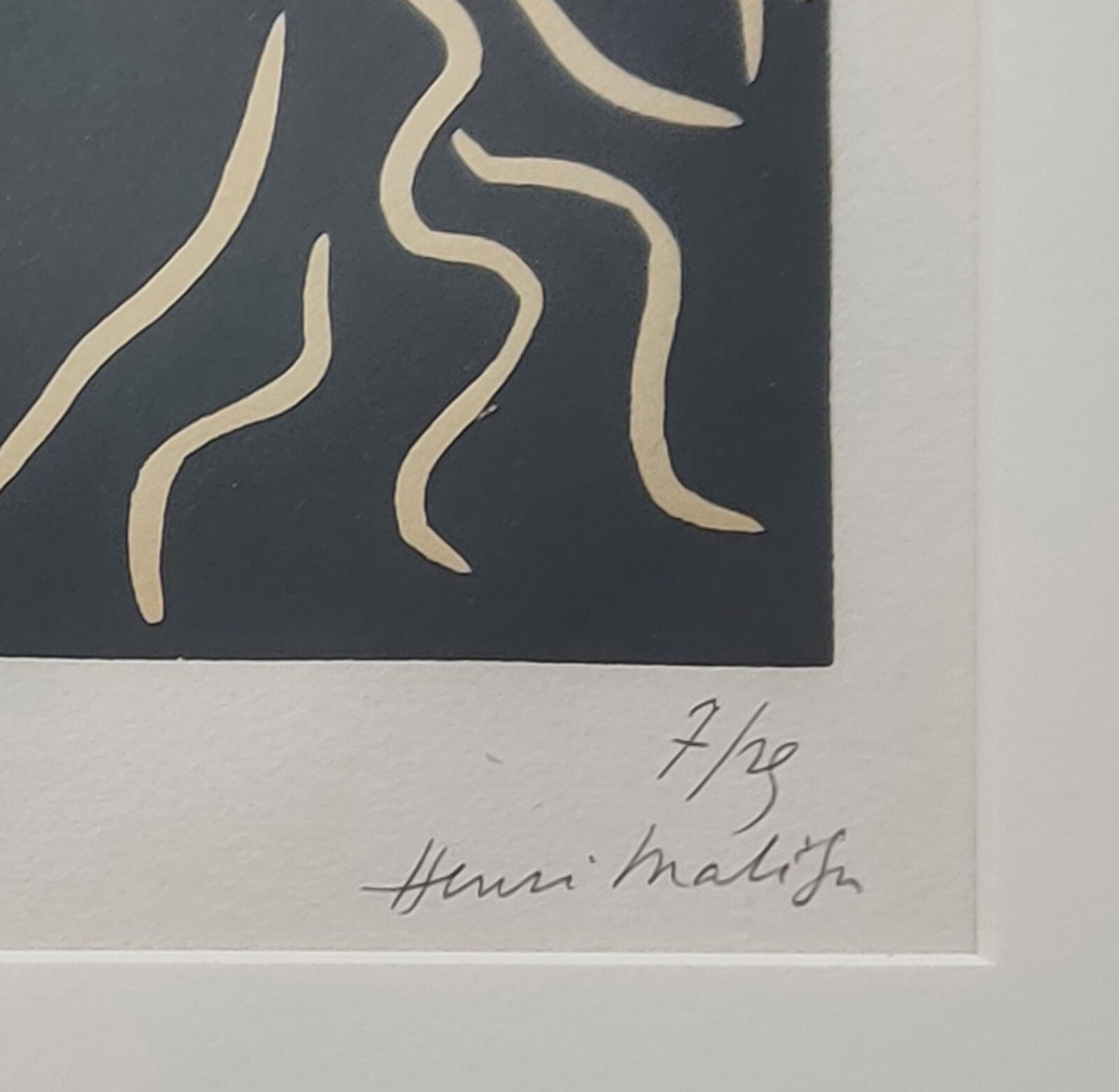 Artwork by Henri Matisse, TETE DE FEMME EN MASCARON, Made of Linocut 