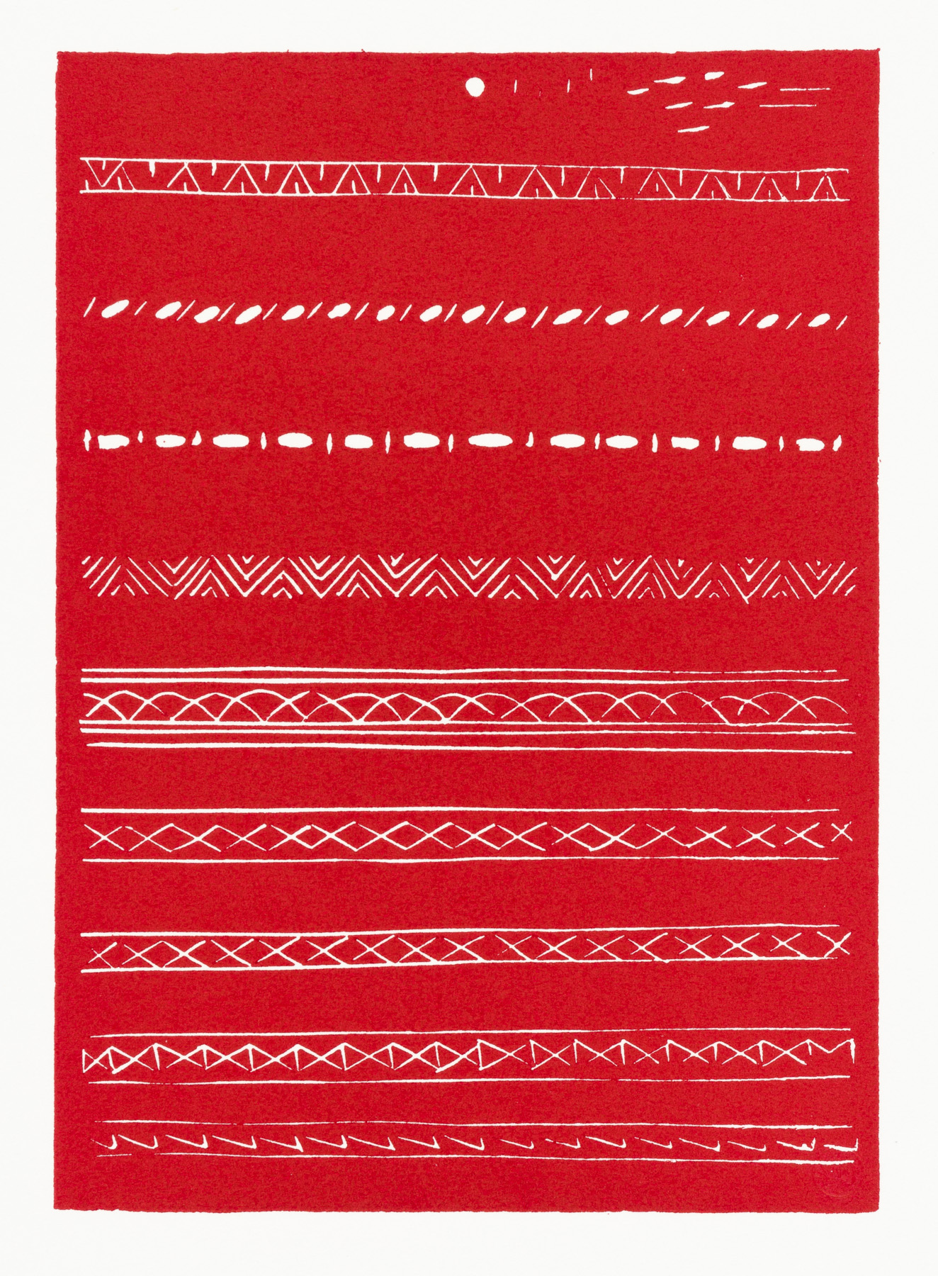 Artwork by Henri Matisse, Bandeaux En Rouge (Variant IV), Made of Linocut 
