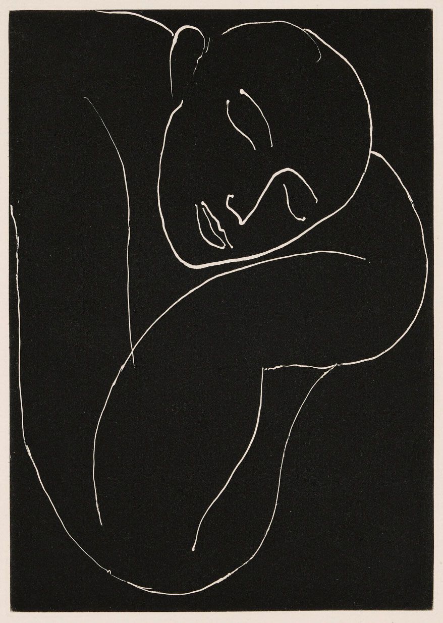 Artwork by Henri Matisse, L’homme Endormi, Made of Aquatint Printed In Black Ink On Wove Paper 