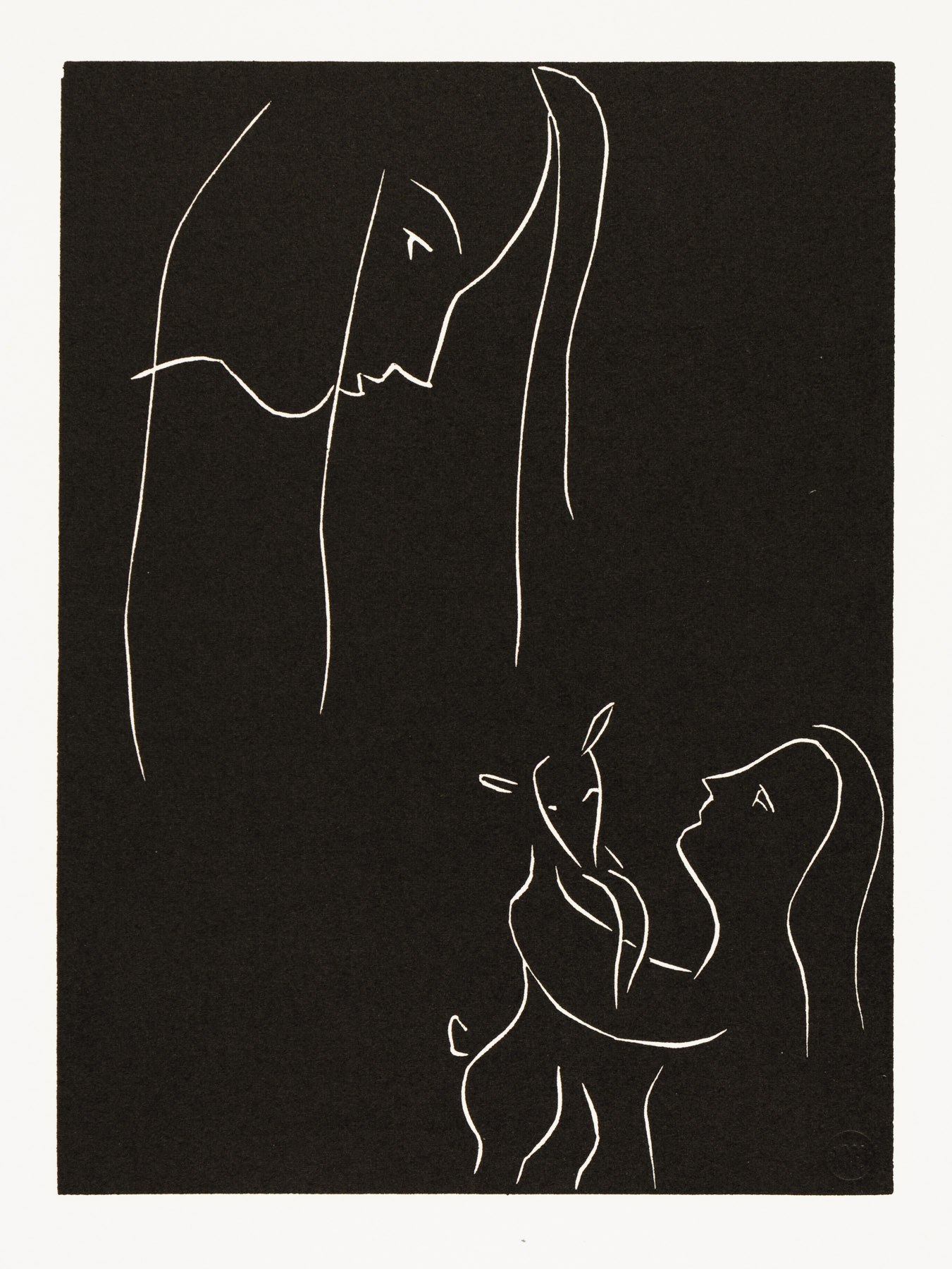 . . . On dirait qu’elle ne m’a jamais vue . . . (p. 105; variant III) by Henri Matisse, 1944