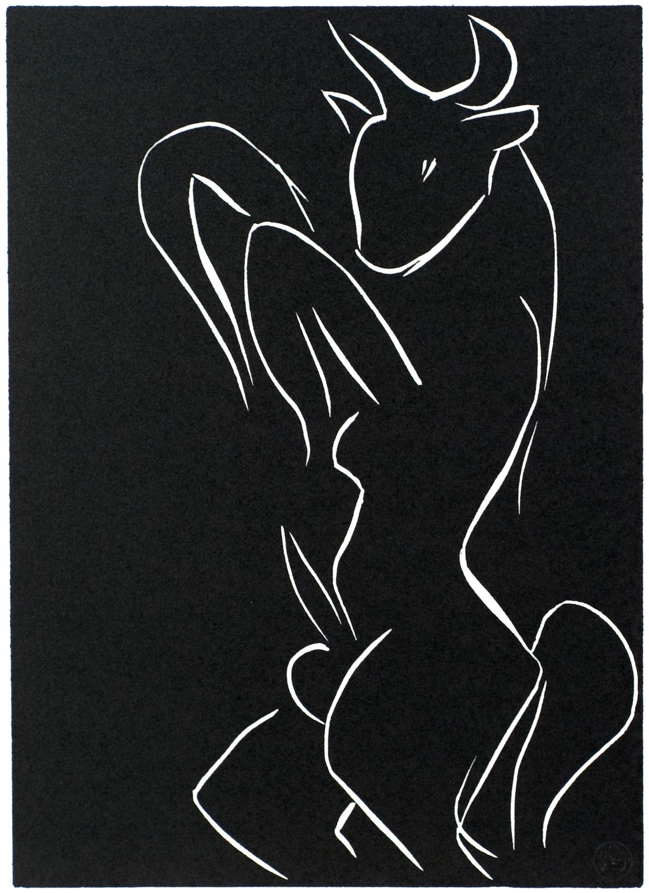 Artwork by Henri Matisse, Un Meuglement Different Des Autres (Variant V), Made of Linocut 