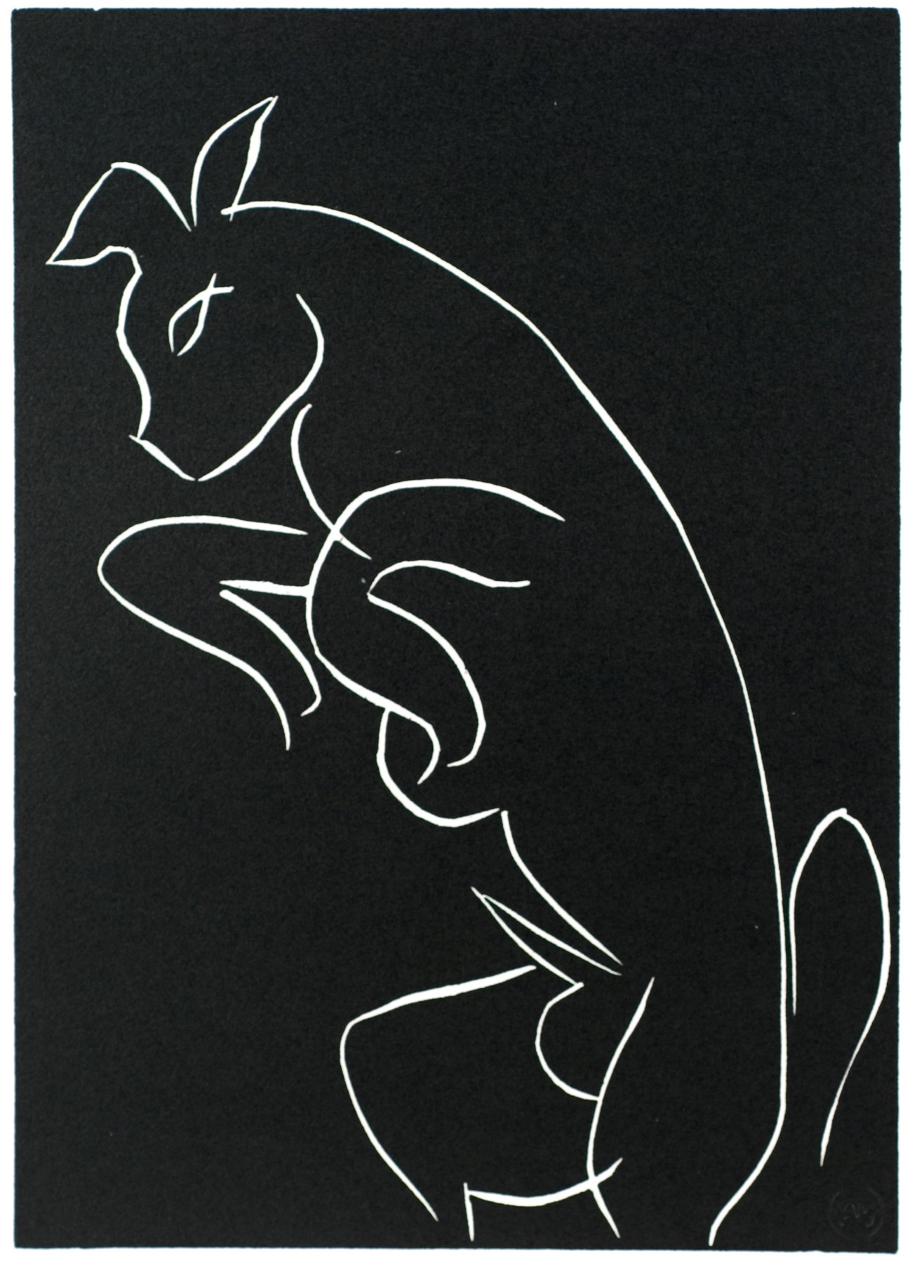 Artwork by Henri Matisse, Un Meuglement Different Des Autres (Variant VII), Made of Linocut 