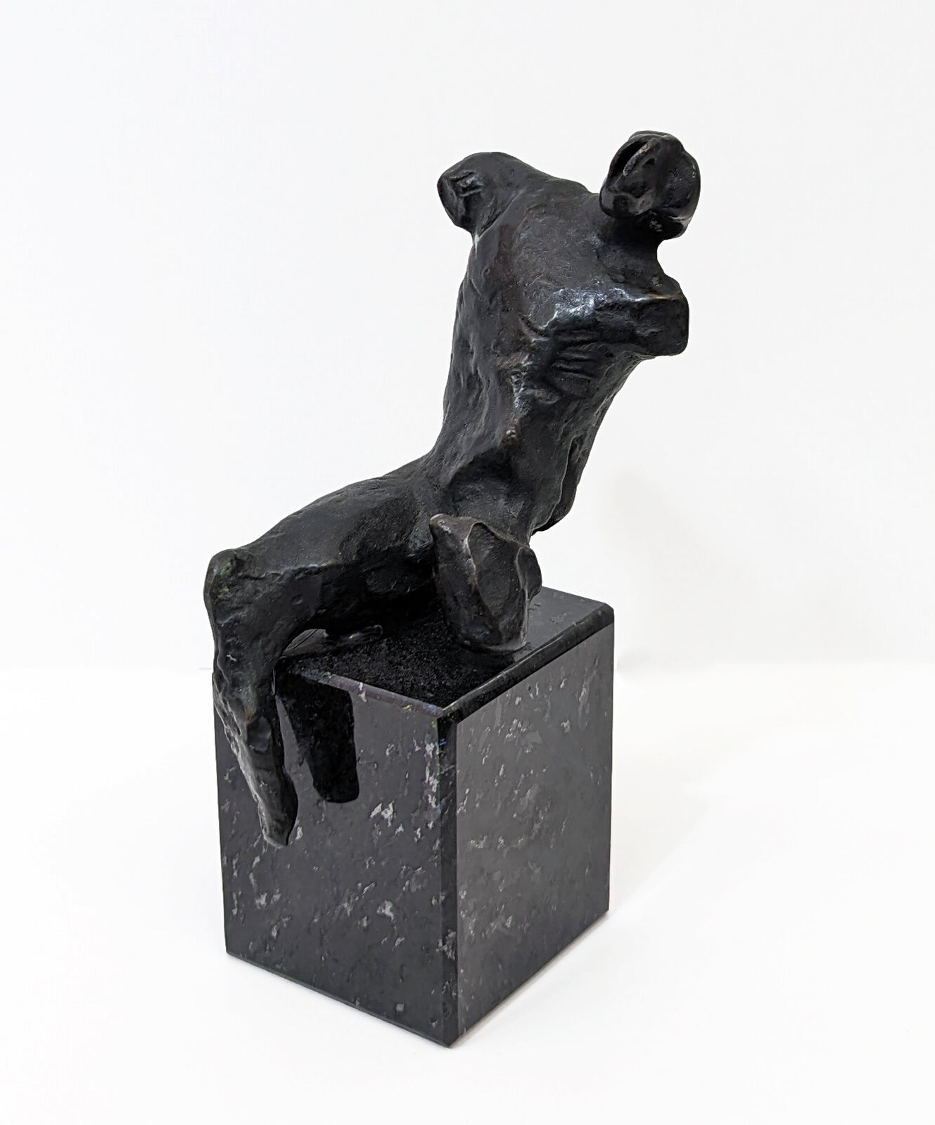 Artwork by Henry Moore, MAQUETTE FOR WARRIOR WITHOUT SHIELD, Made of Bronze 