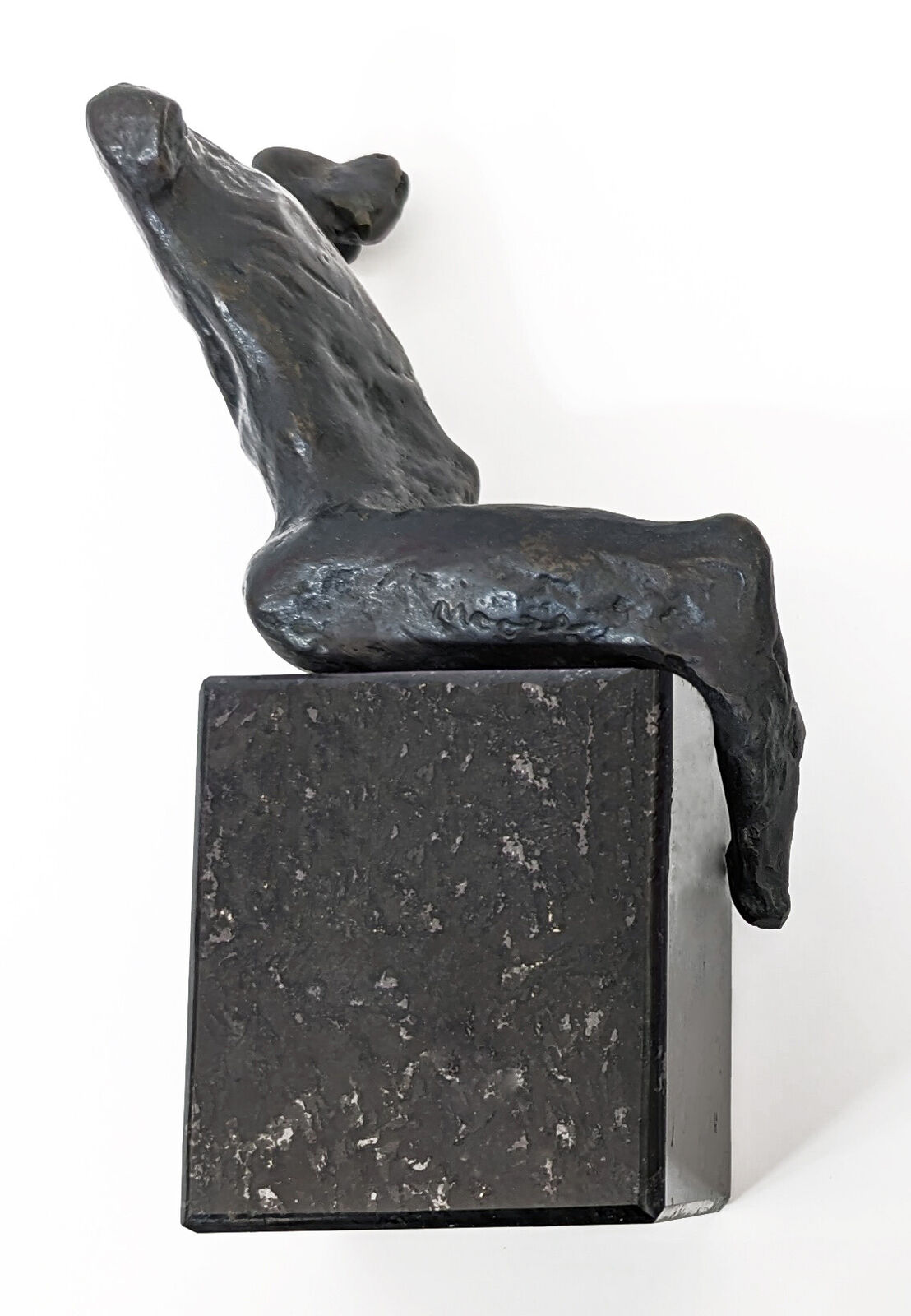 Artwork by Henry Moore, MAQUETTE FOR WARRIOR WITHOUT SHIELD, Made of Bronze 