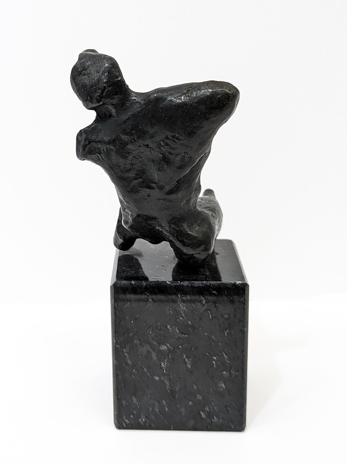 Artwork by Henry Moore, MAQUETTE FOR WARRIOR WITHOUT SHIELD, Made of Bronze 
