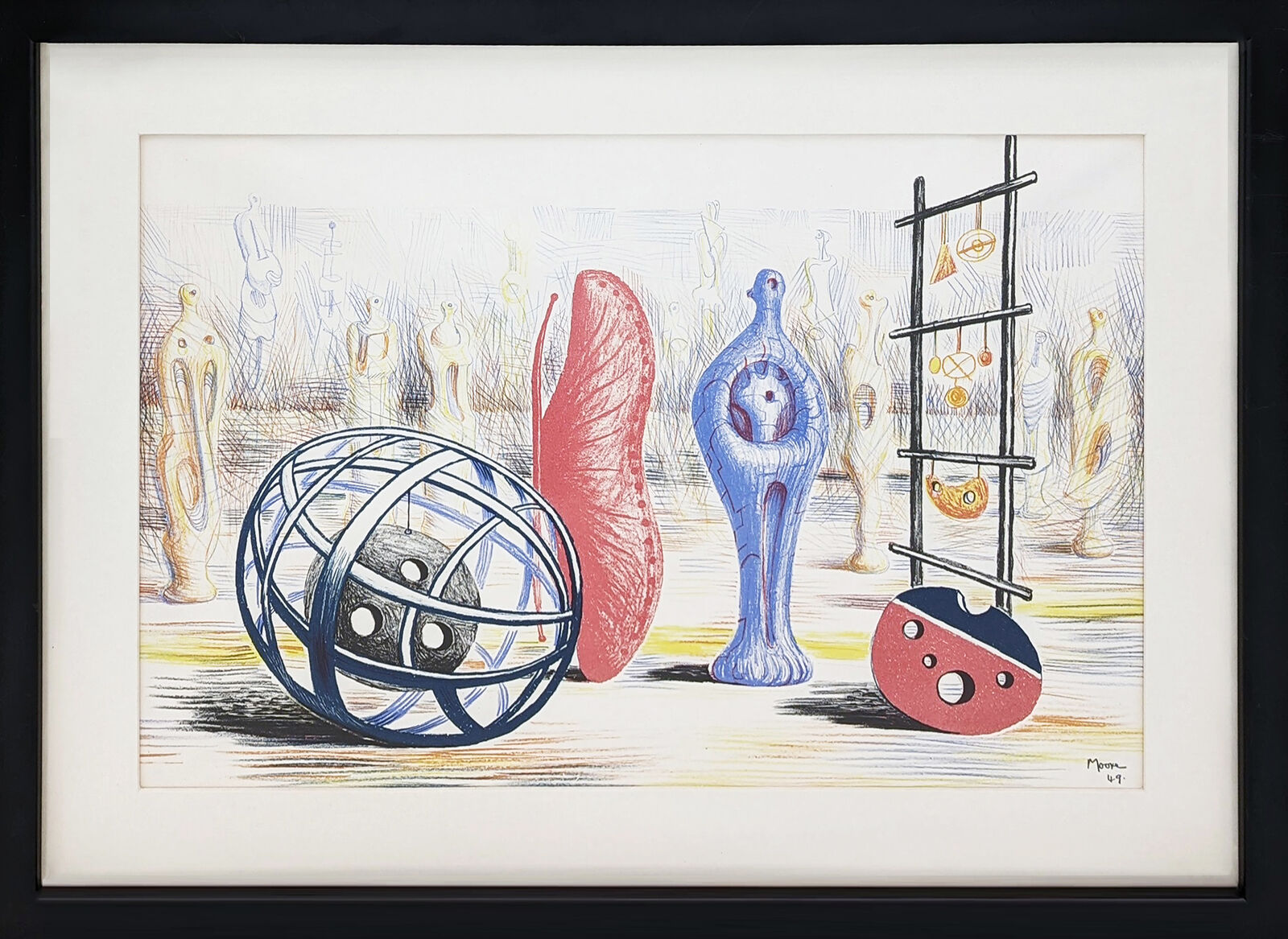 Artwork by Henry Moore, SCULPTURAL OBJECTS, Made of Lithograph 