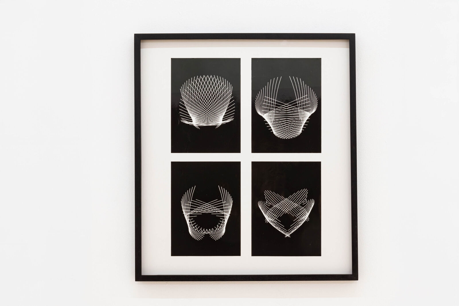 Artwork by Herbert W. Franke, Projektionen/Rotationen, Made of Vintage photography on photo paper 