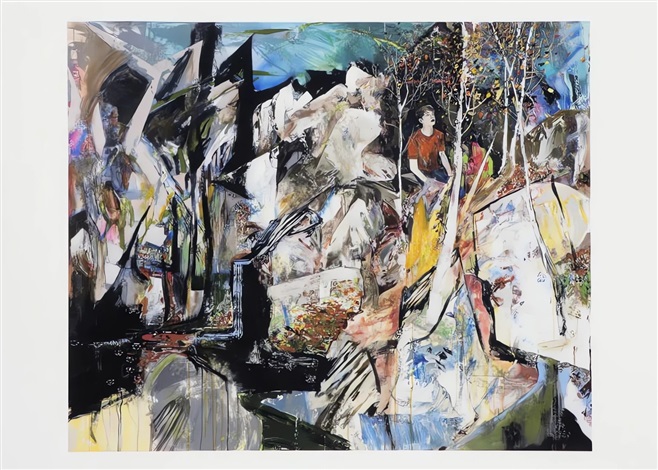 Artwork by Hernan Bas, The Boy Who Fell For The Fall, Made of Digital print on fine art 100% cotton paper 