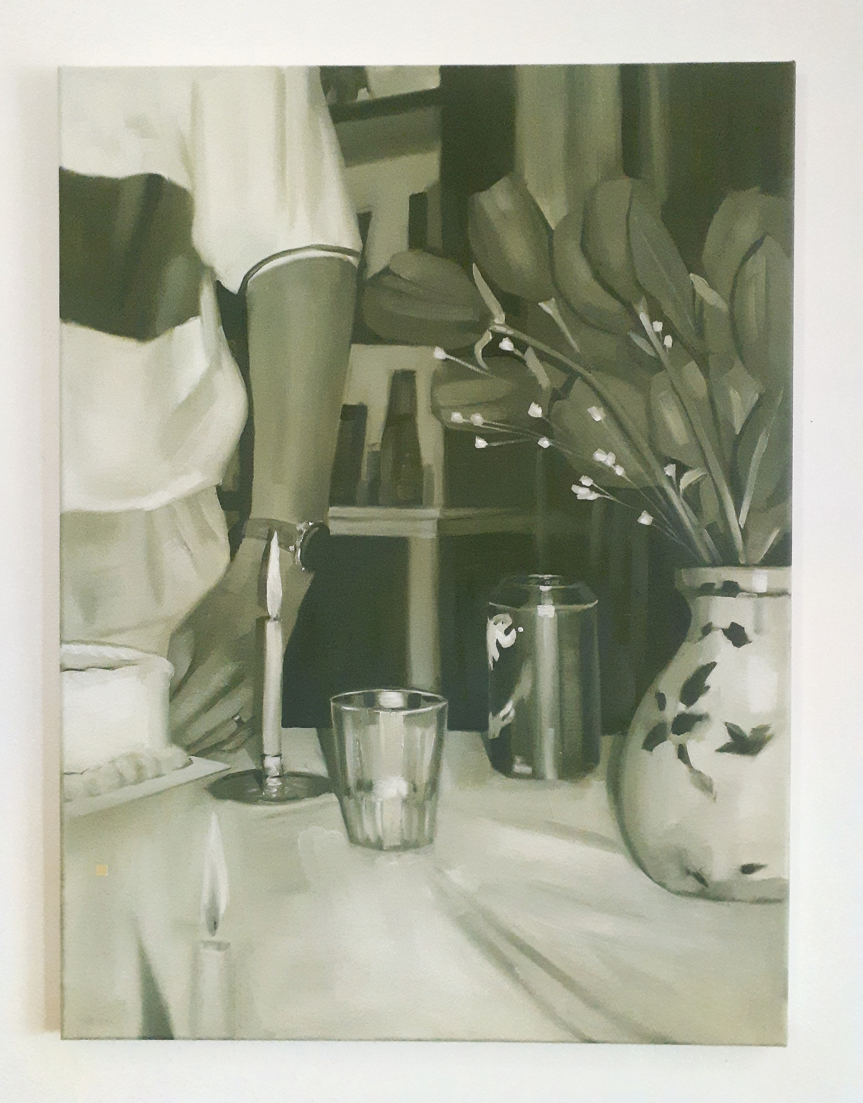 Artwork by Holly MacKinnon, Tabletop (Opa), Made of Huile sur toile / Oil on canvas 