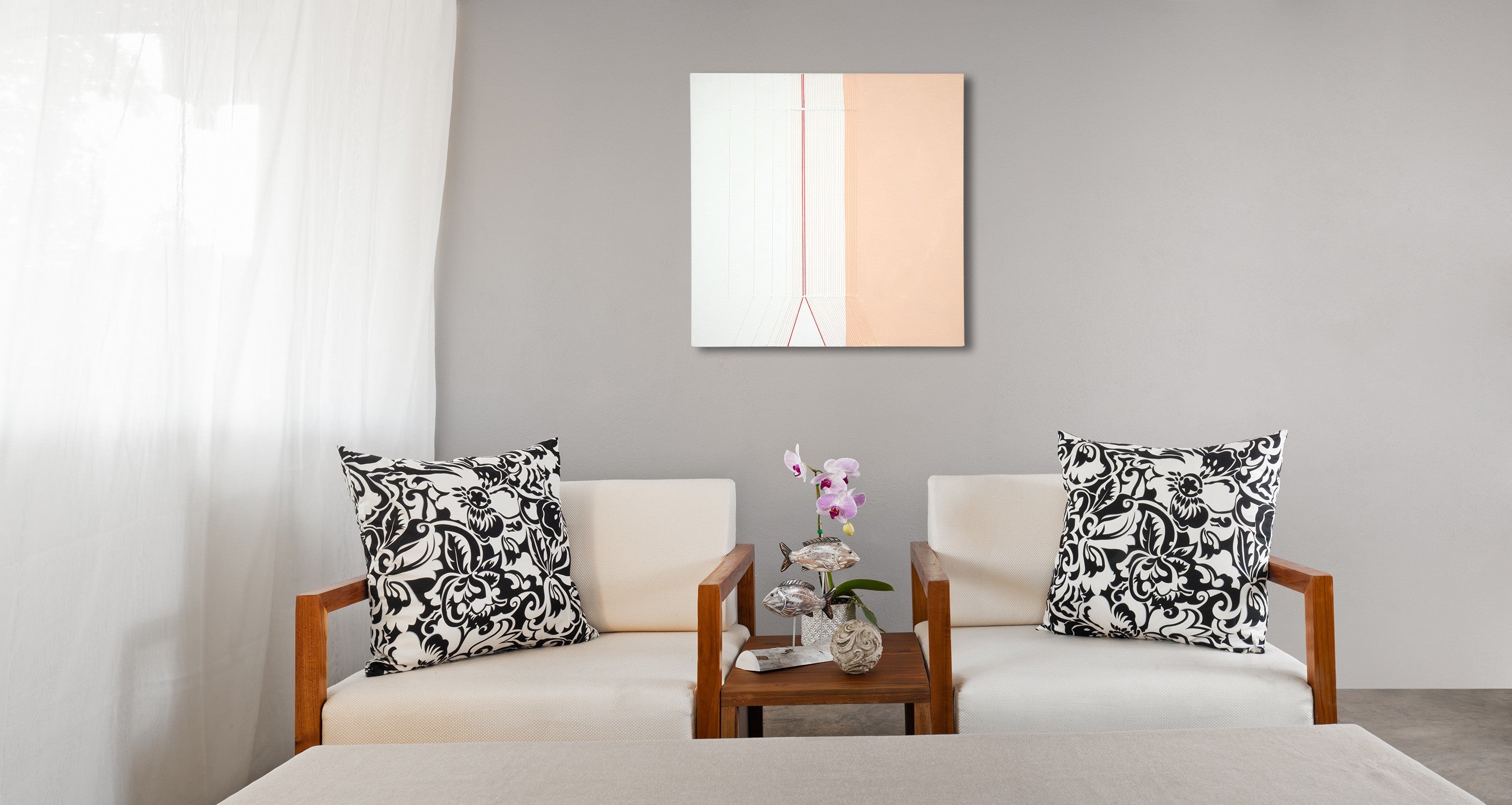 A piece of paper with a red line on it.