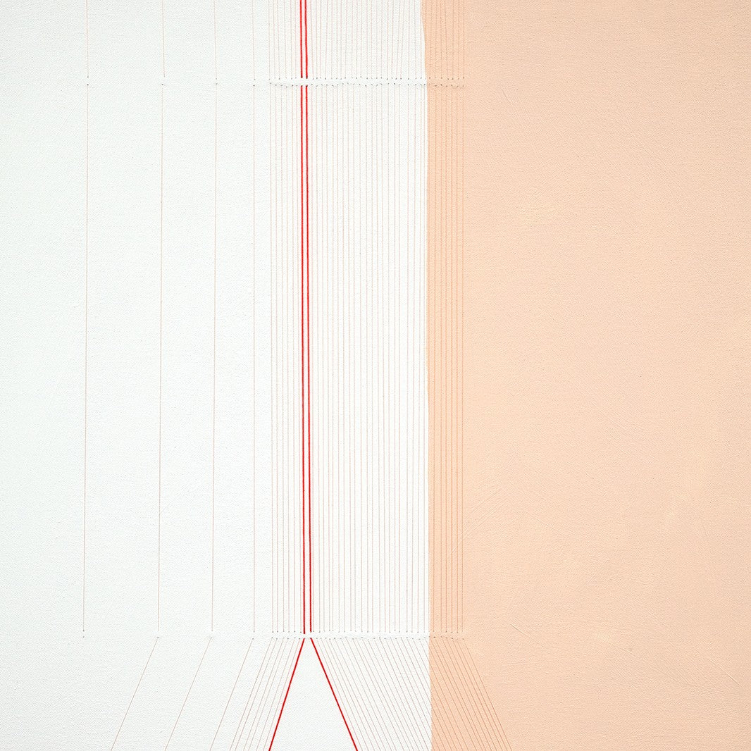 A piece of paper with a red line on it.