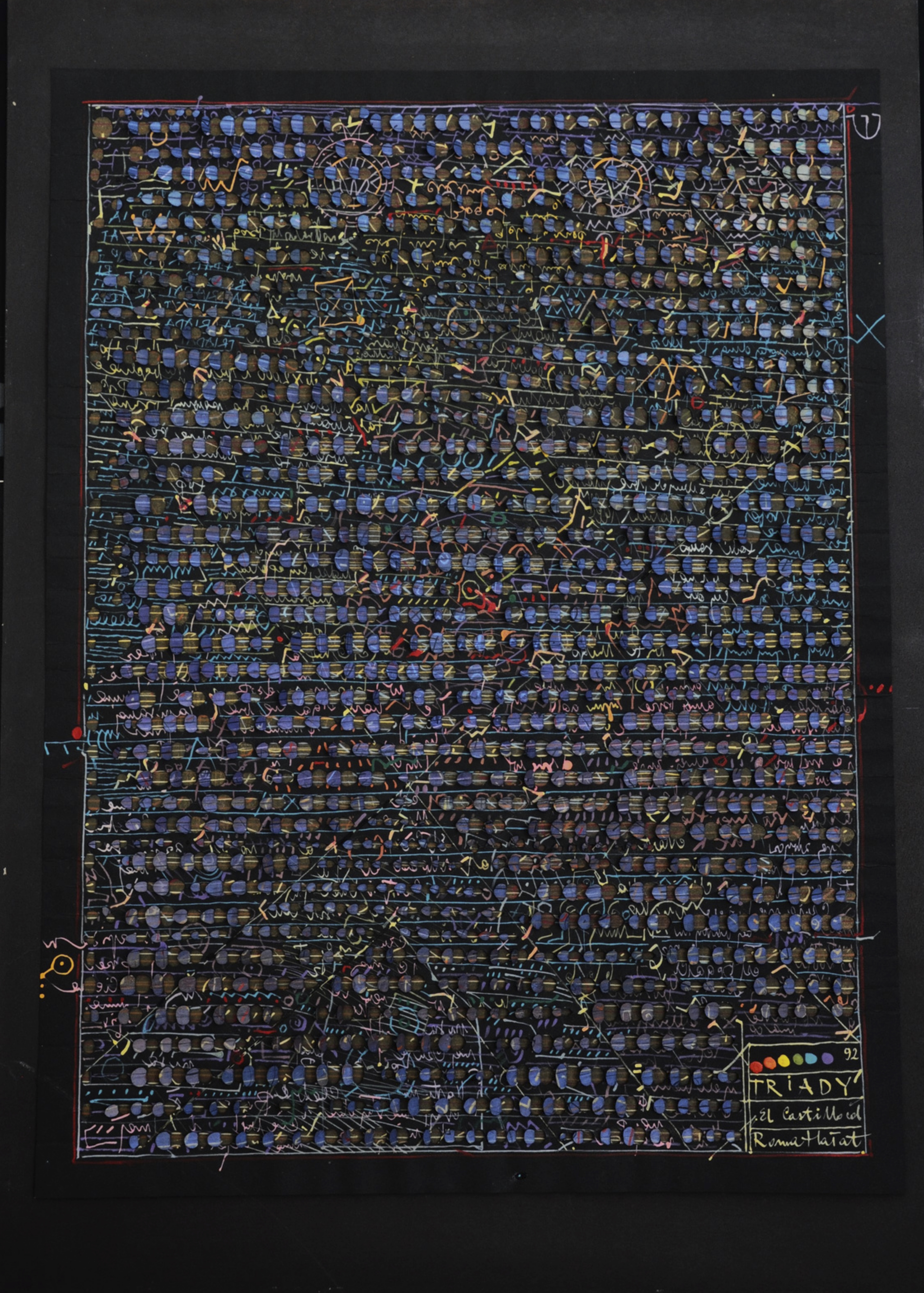 “El Castillo c.d.” z cyklu “Triady” by Roma Hałat, 1992