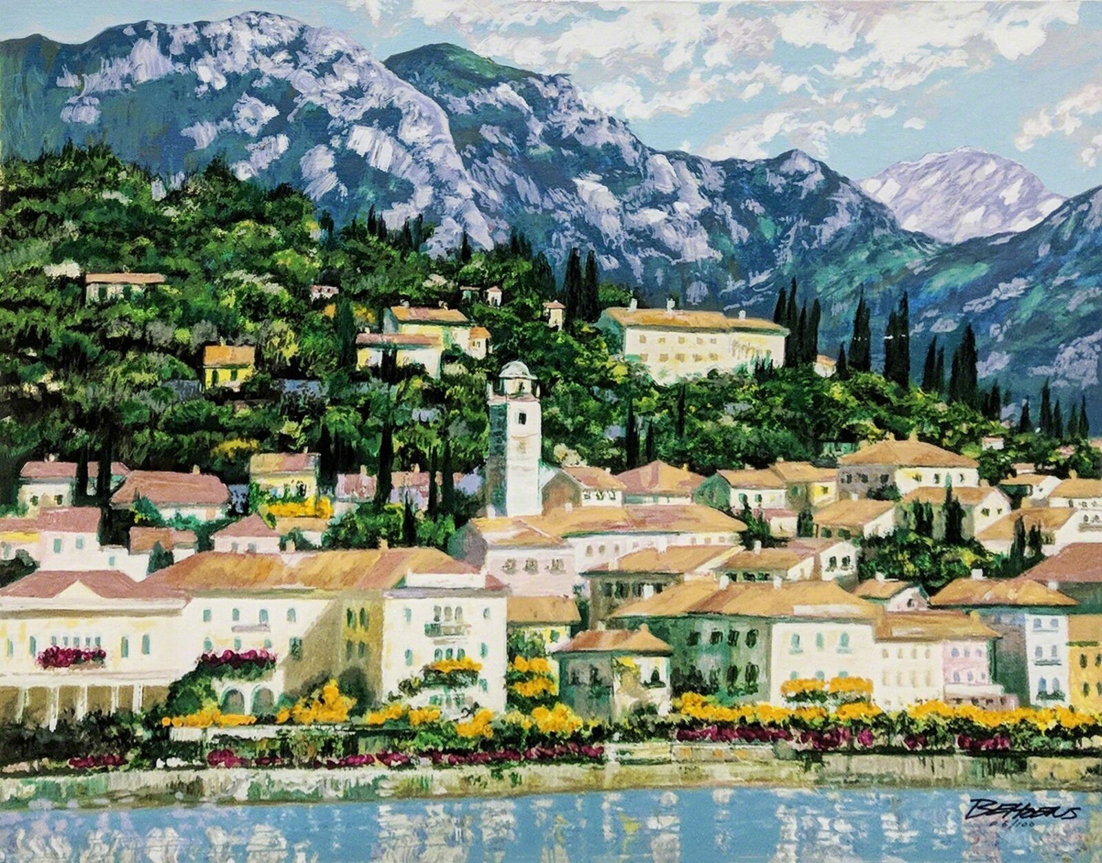 BELLAGIO HILLSIDE (EMBELLISHED) by Howard Behrens, 1991