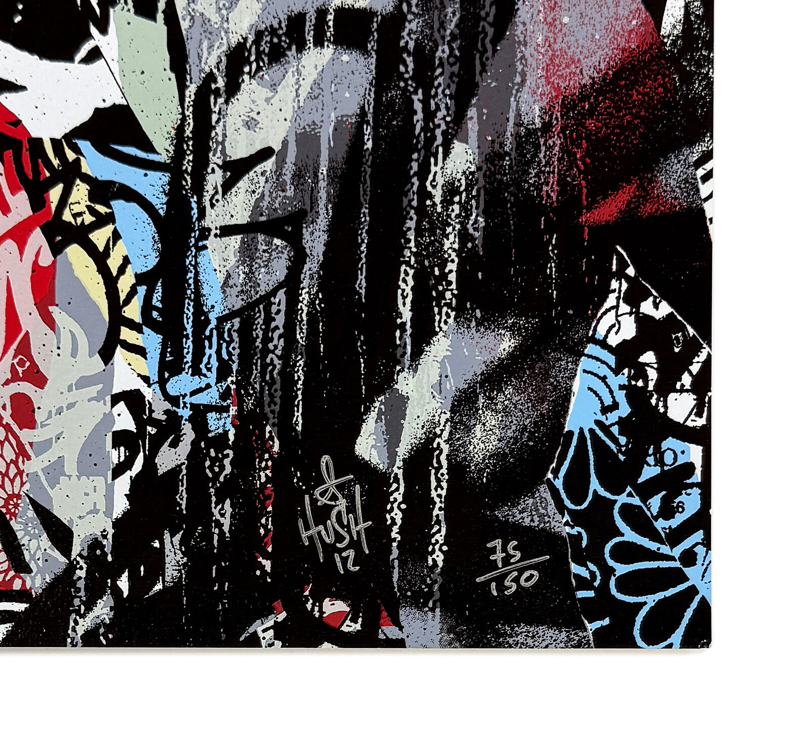 A painting of a woman in a colorful dress.