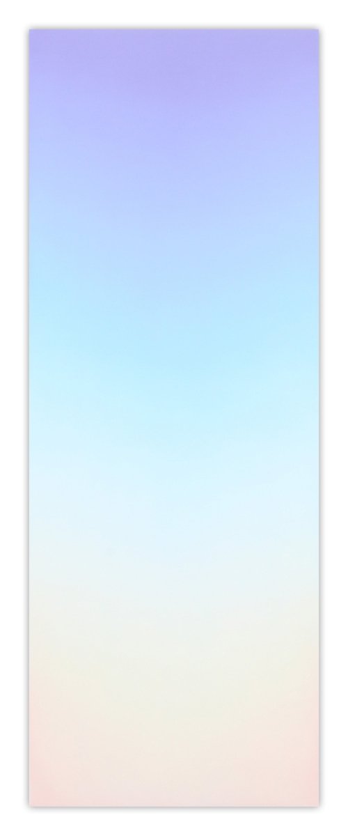 A minimalist vertical gradient artwork featuring a smooth transition from lavender to soft pink.