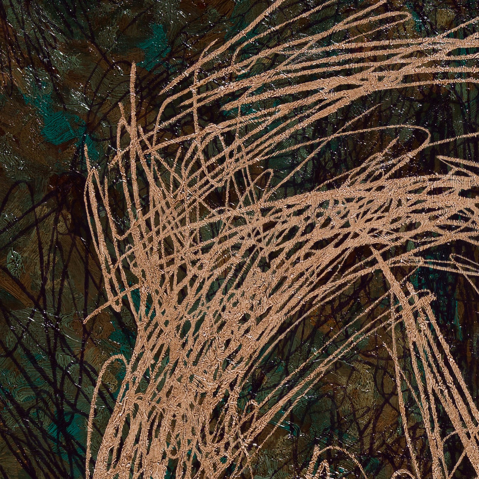 a close up of a piece of art that is on a table