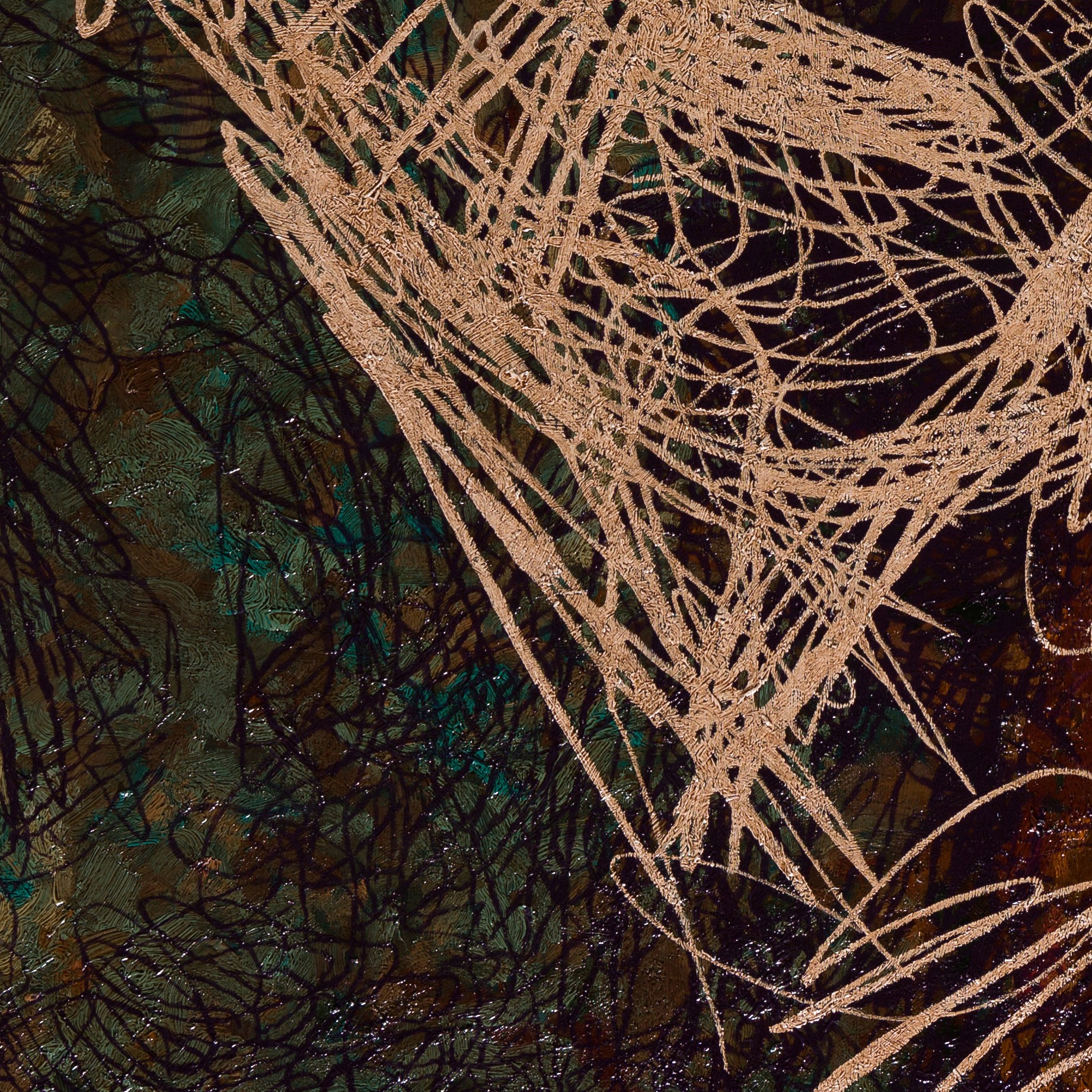 a close up of a piece of art that is on a table