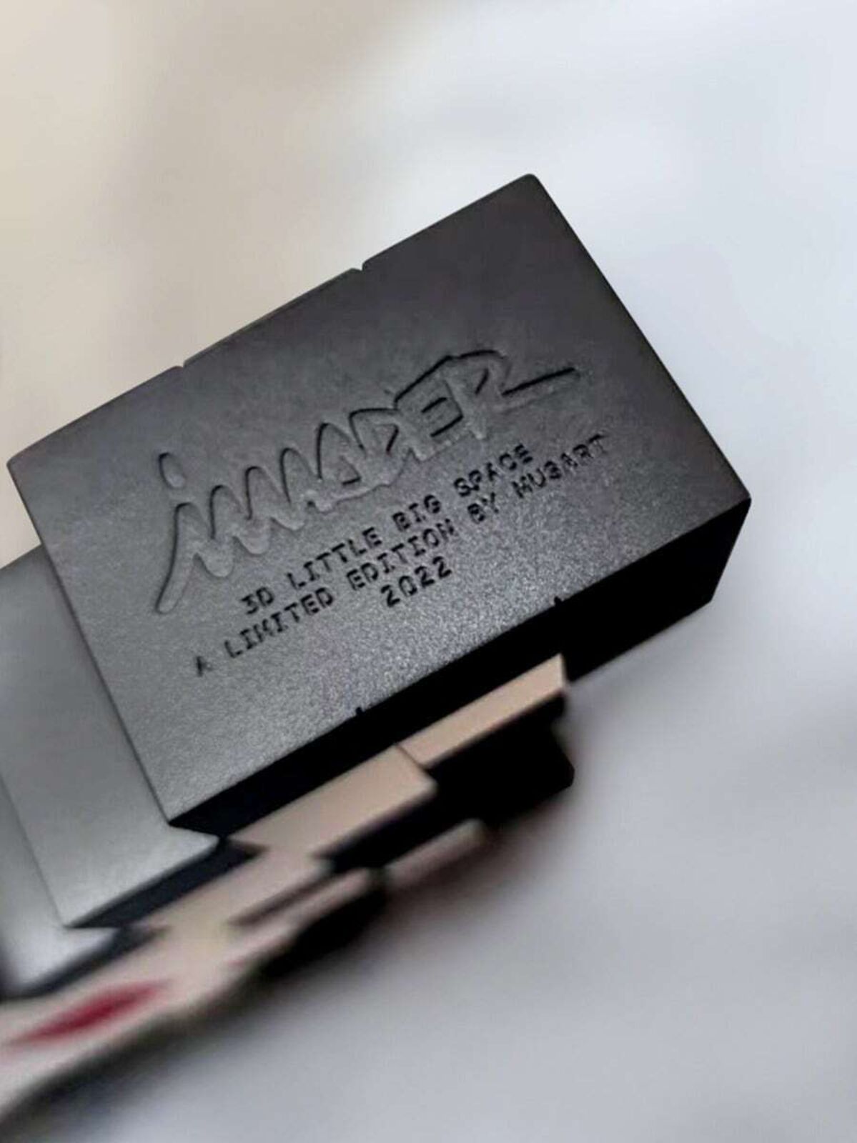 Artwork by Invader, 3D Little Big Space, Made of Vinyl 